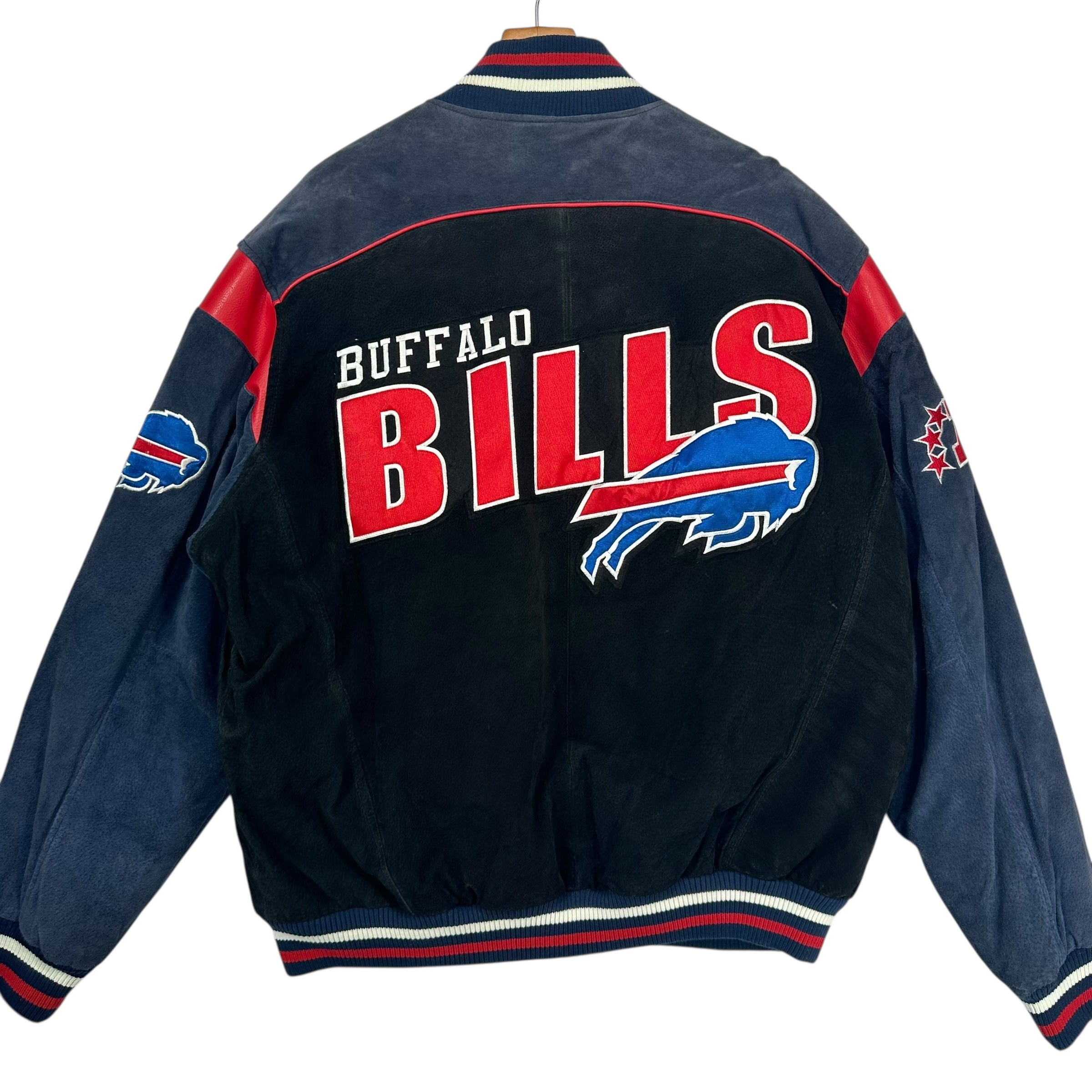 Vintage Buffalo Bills Suede Leather Jacket XL