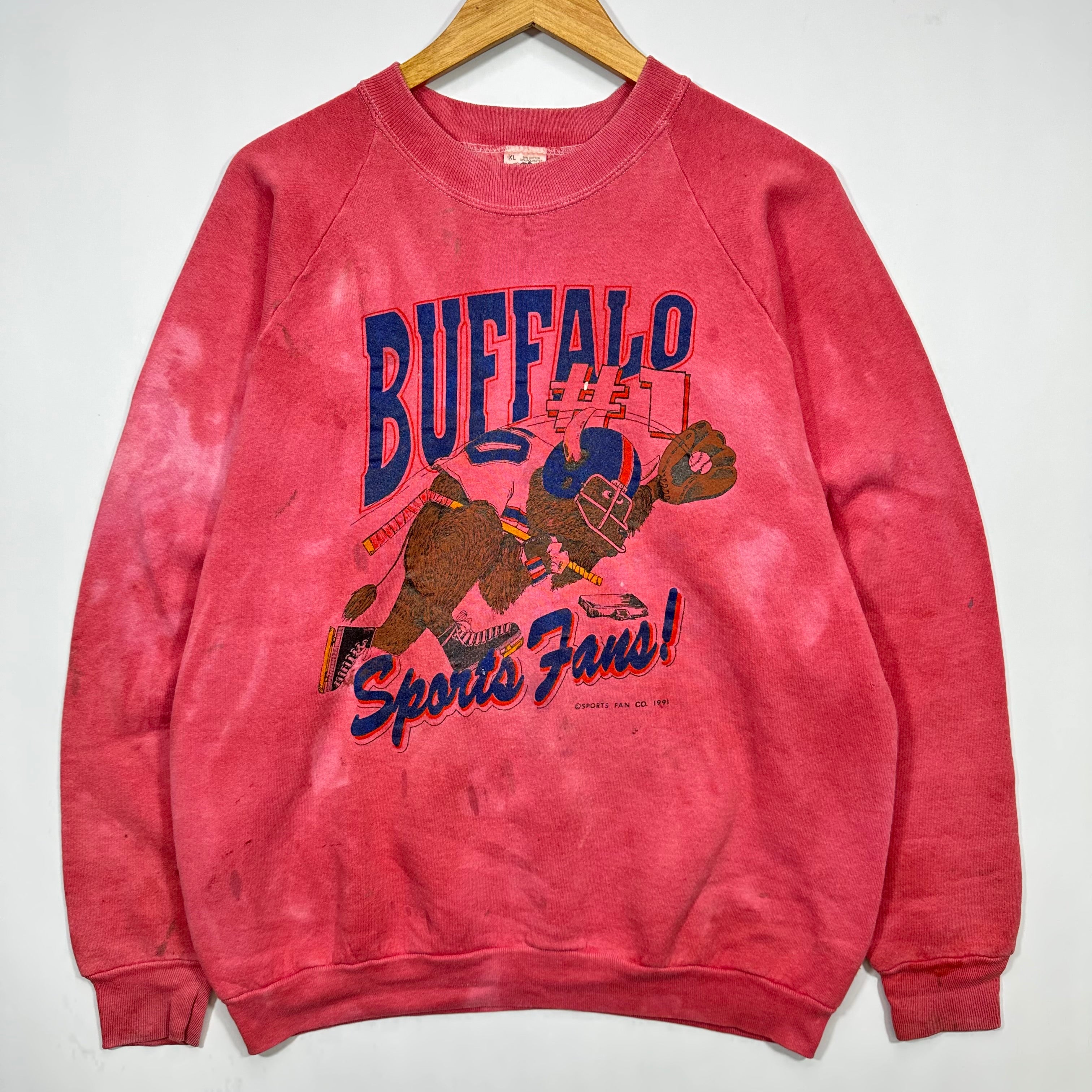 Vintage Buffalo Bills Sports Fan Crewneck Sweatshirt XL