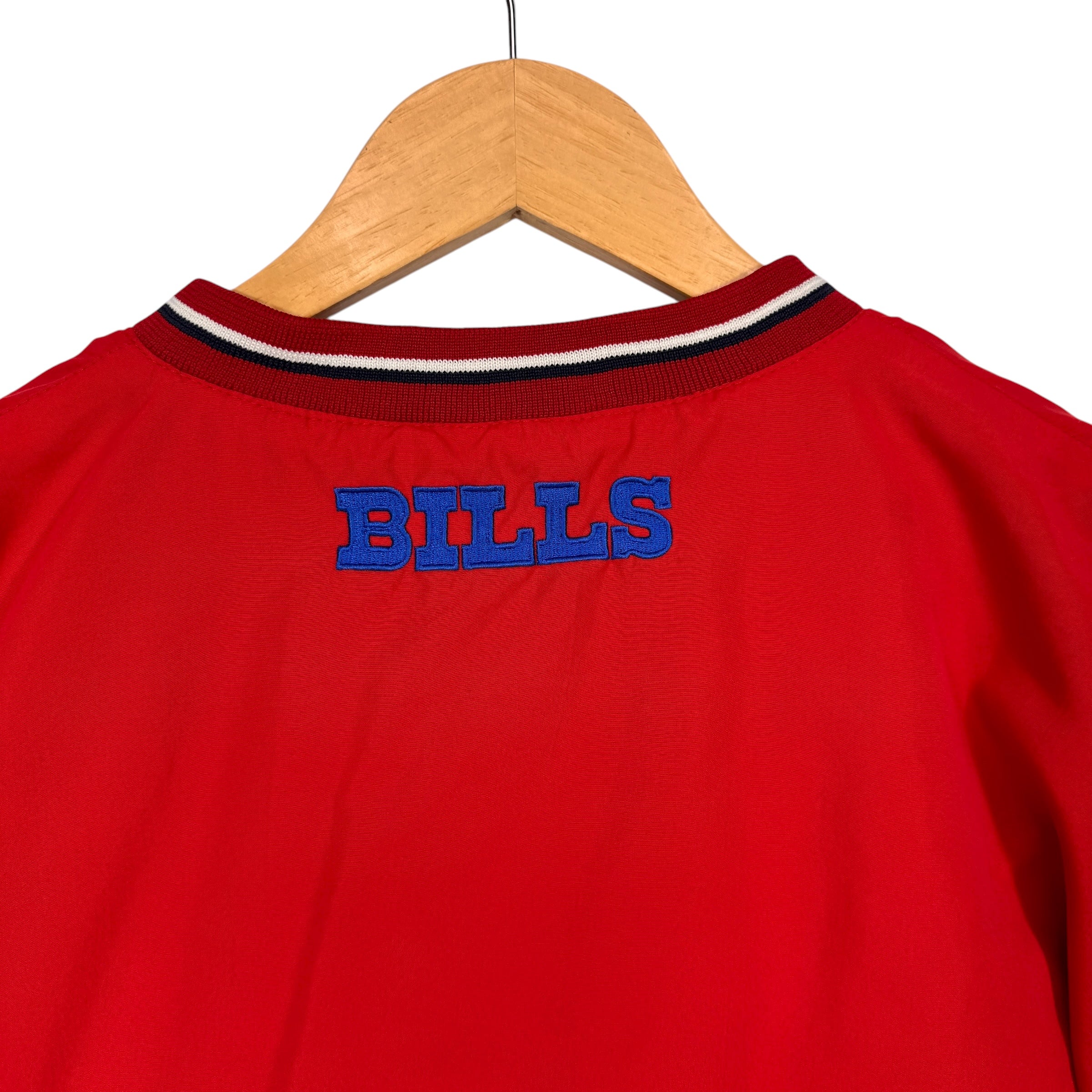 Vintage Buffalo Bills Pullover Windbreaker Jacket Large