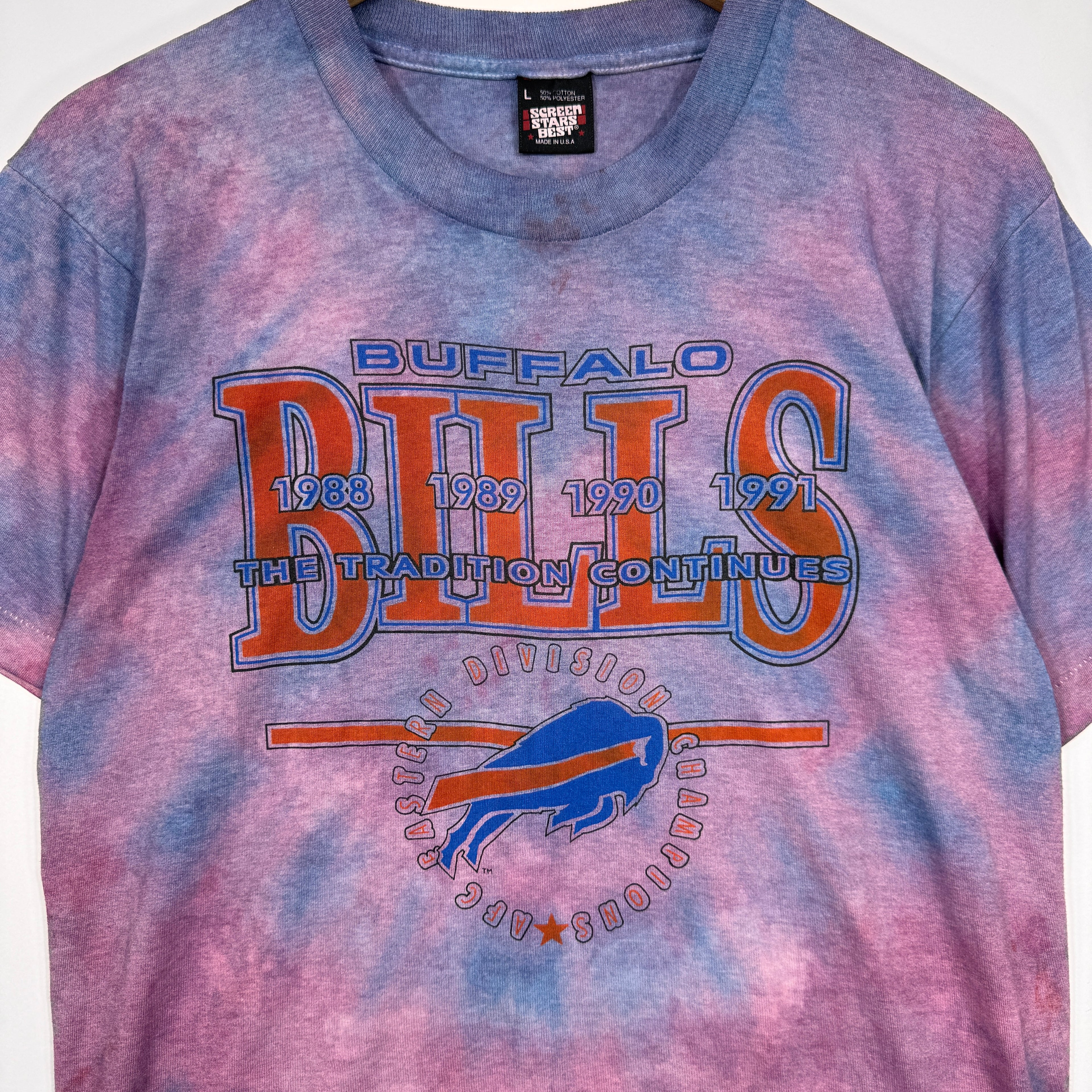 Vintage Buffalo Bills Overdyed AFC East Champions Shirt Large