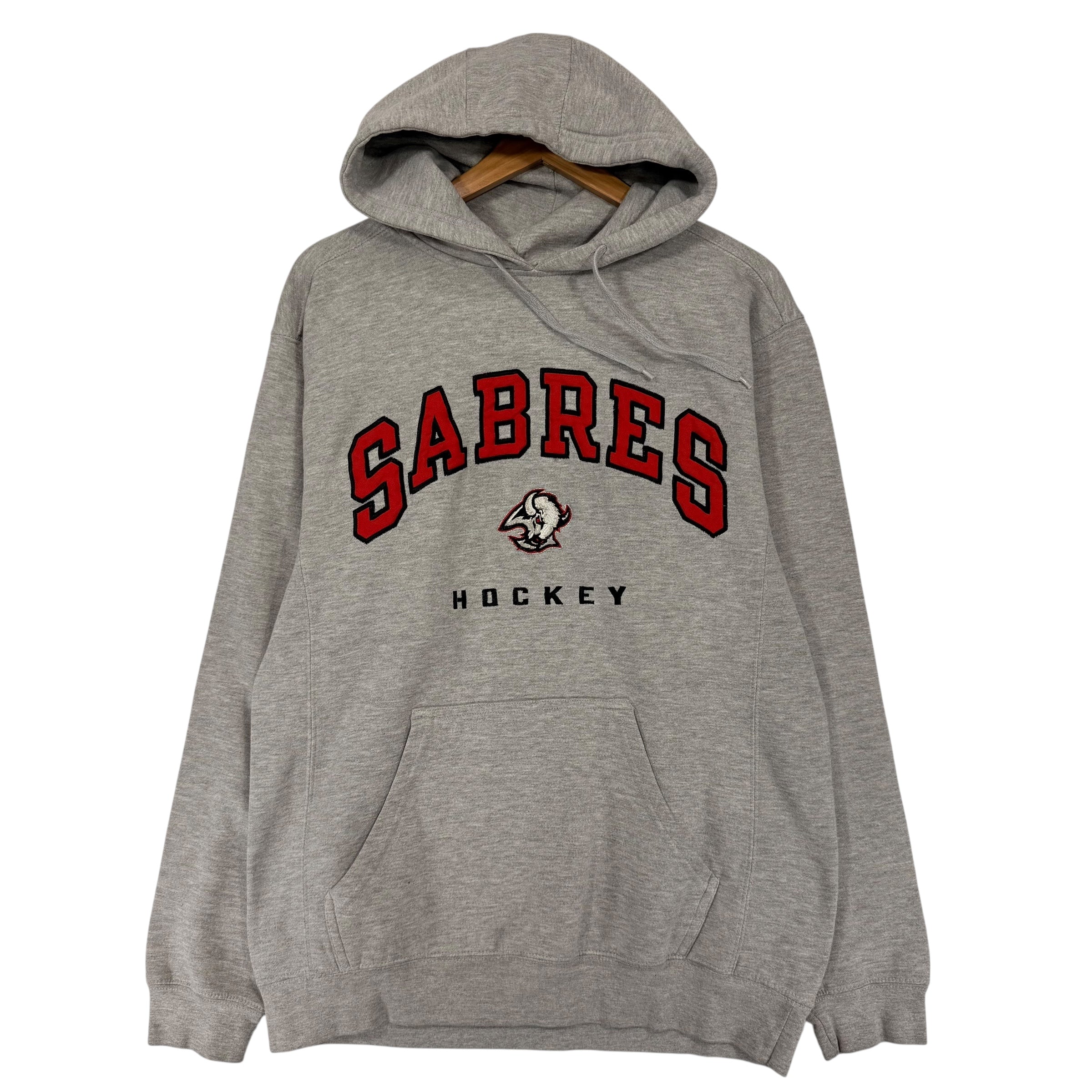 Vintage Buffalo Sabres Embroidered Hoodie Sweatshirt Medium