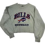 Vintage Buffalo Bills Cropped Crewneck Sweatshirt Large