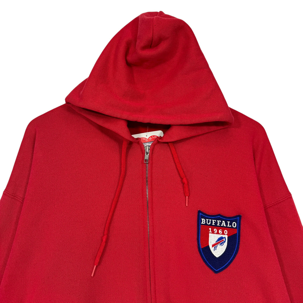 Vintage Buffalo Bills Zip Up Hoodie Sweatshirt XL