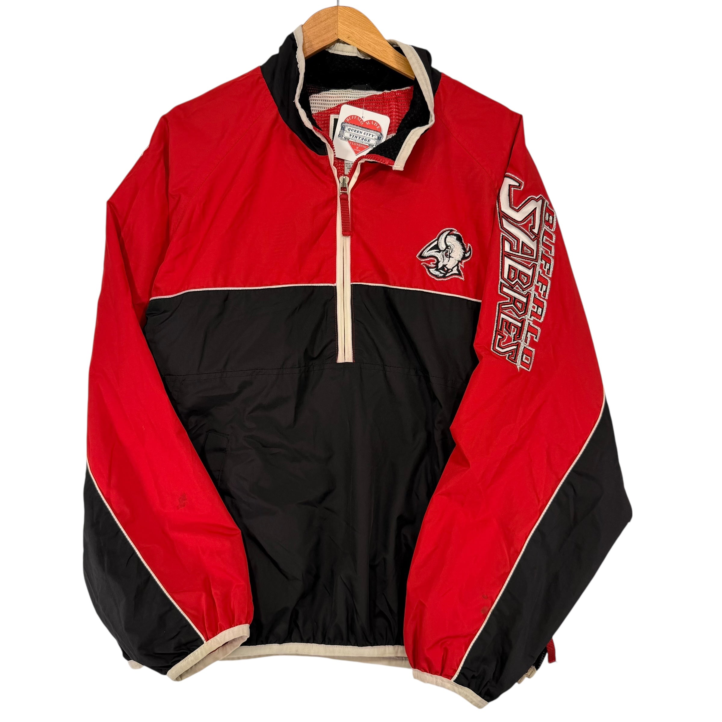 Vintage Buffalo Sabres Pullover Windbreaker Jacket Large
