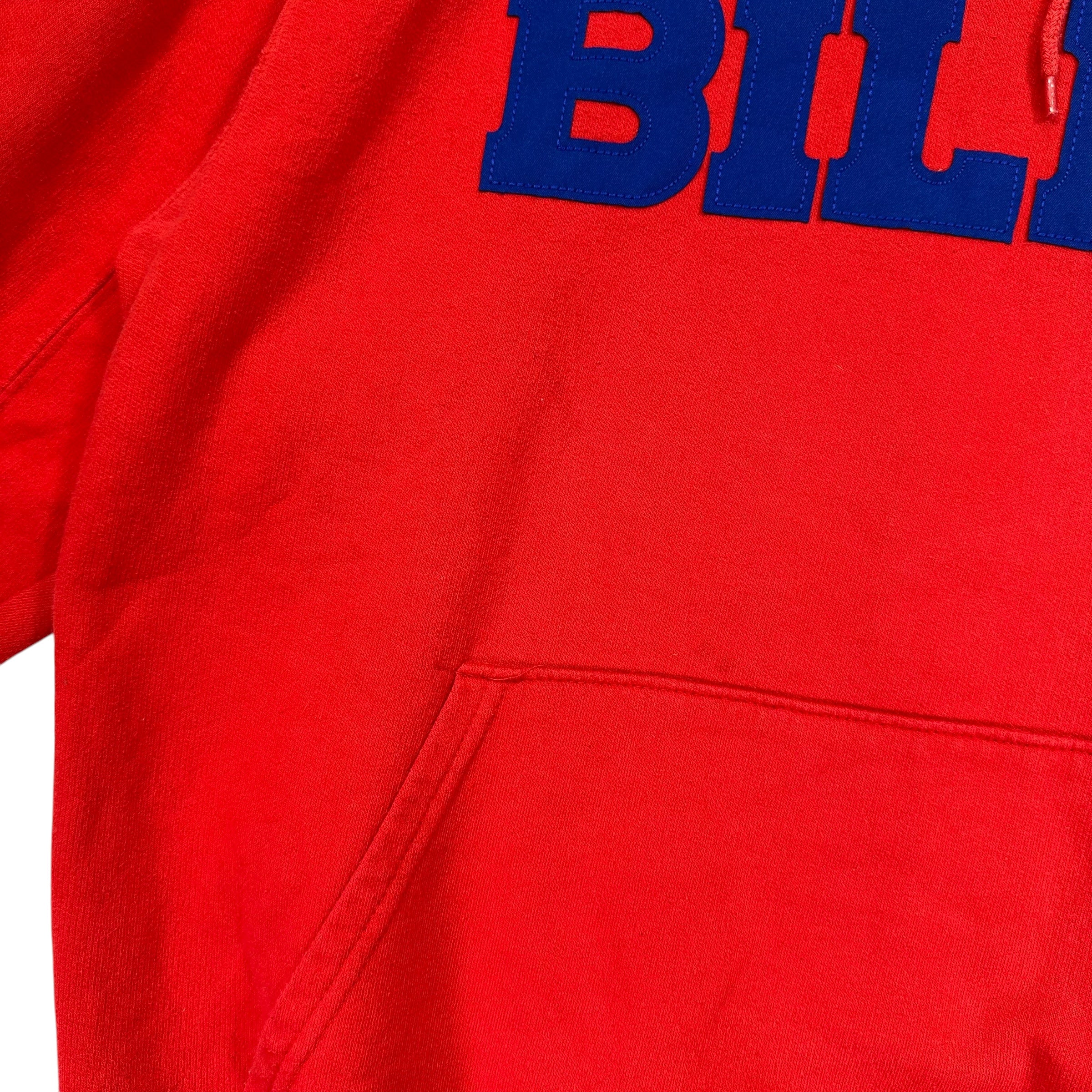 Vintage Buffalo Bills Embroidered Hoodie Sweatshirt Large