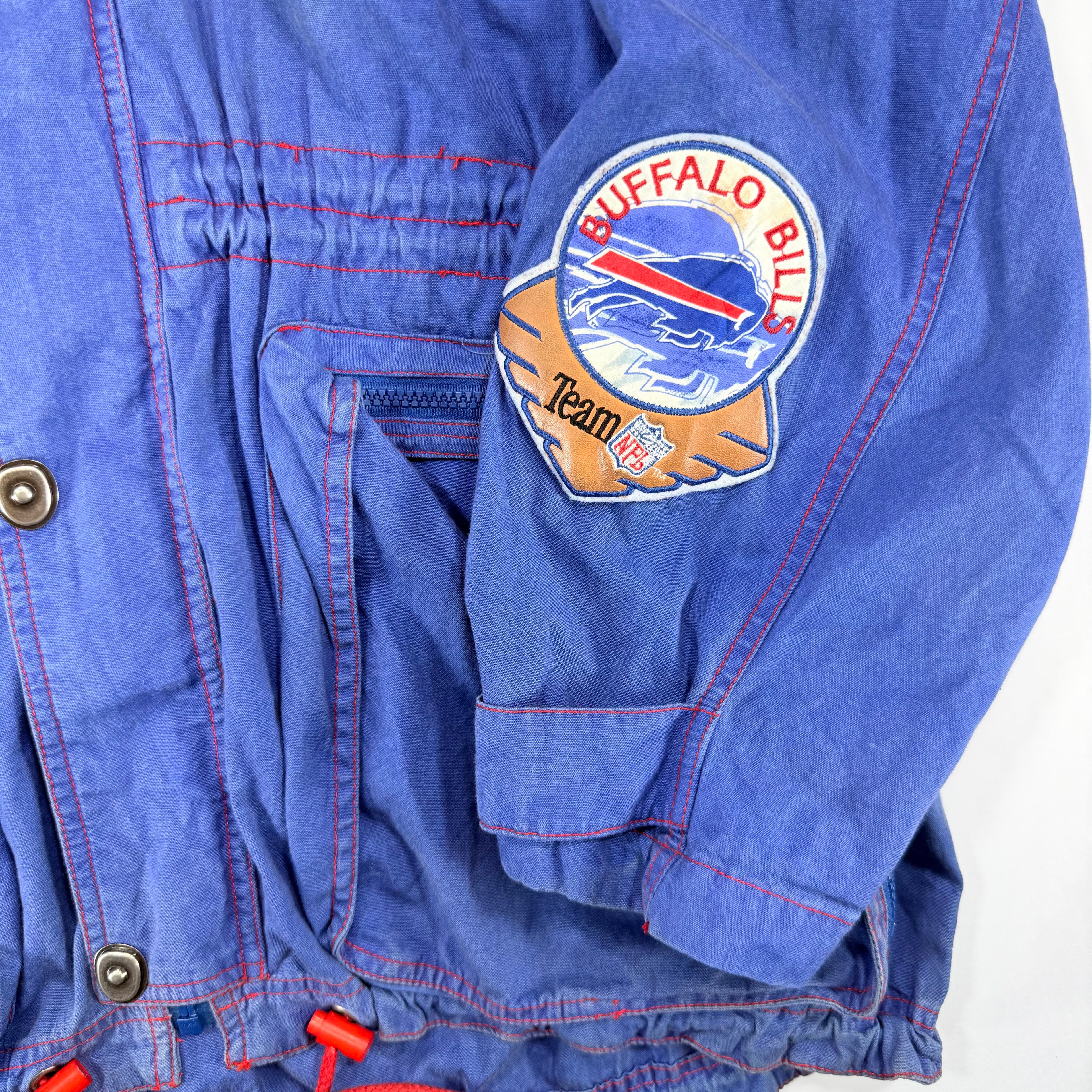 Vintage Buffalo Bills Light Weight Parka Jacket Large