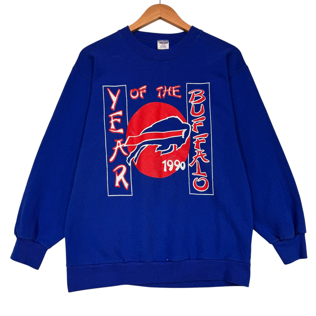 Vintage Buffalo Bills 1990 Year of the Buffalo Crewneck Sweatshirt Medium