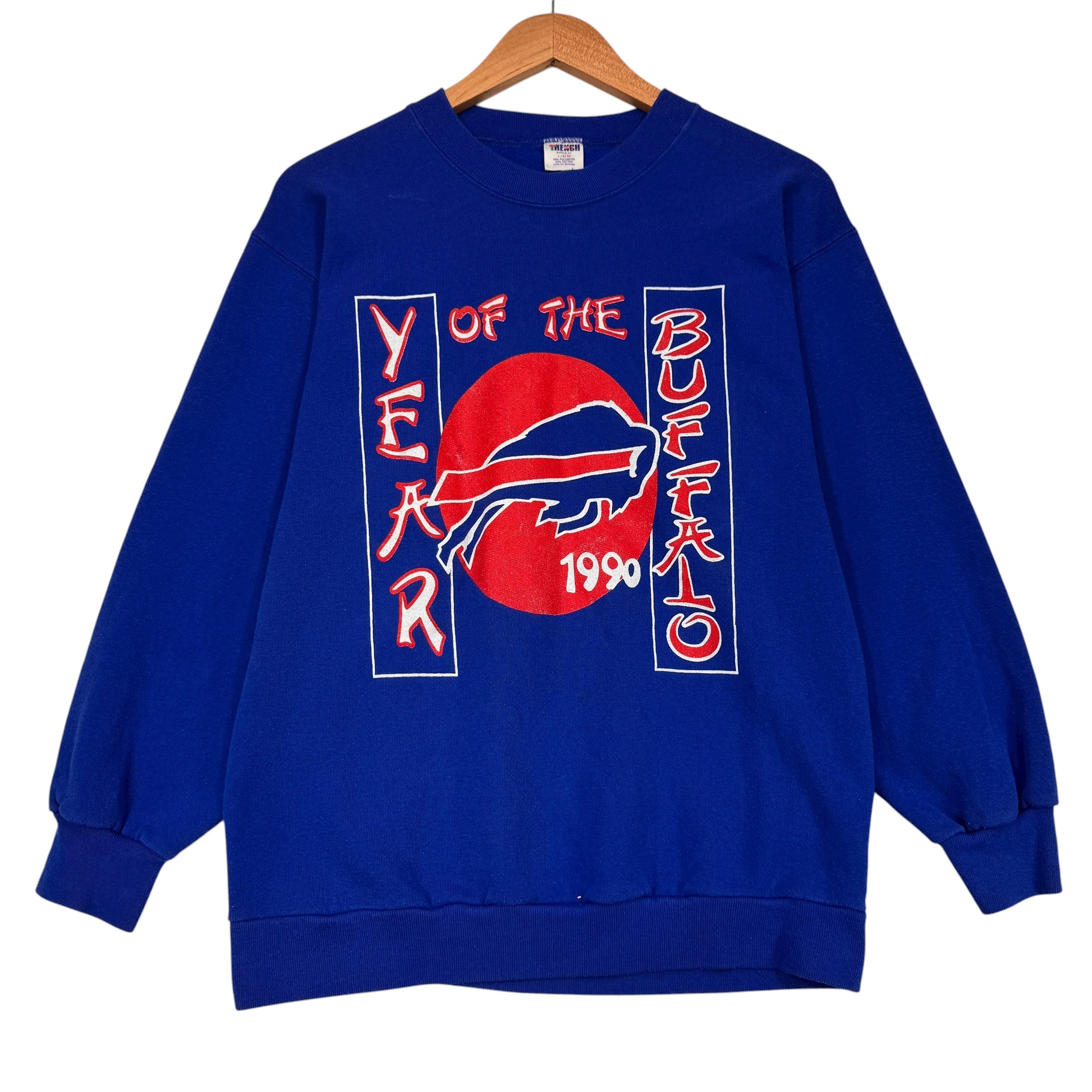 Vintage Buffalo Bills 1990 Year of the Buffalo Crewneck Sweatshirt Medium