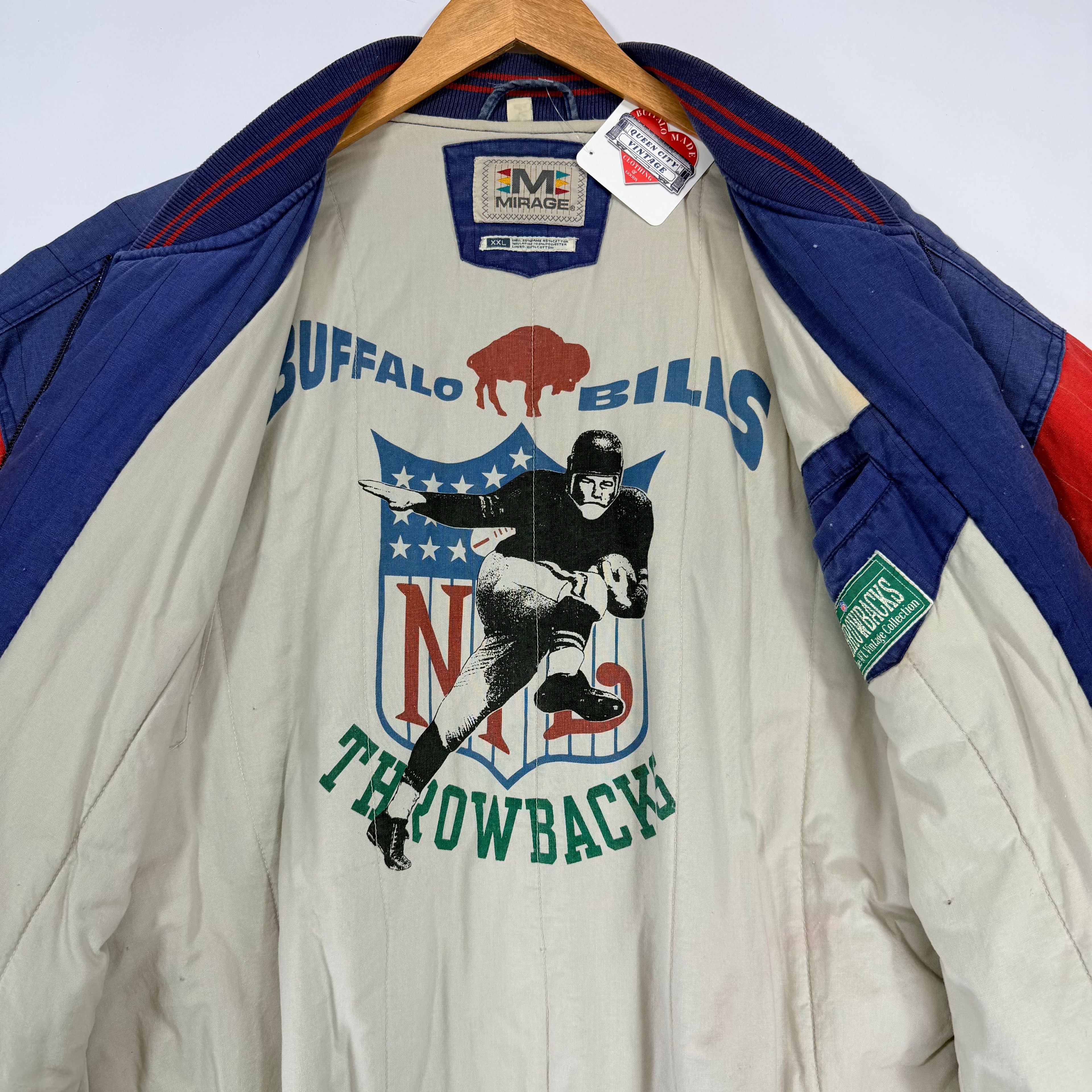 Vintage Buffalo Bills Pinstripe Mirage Jacket XXL