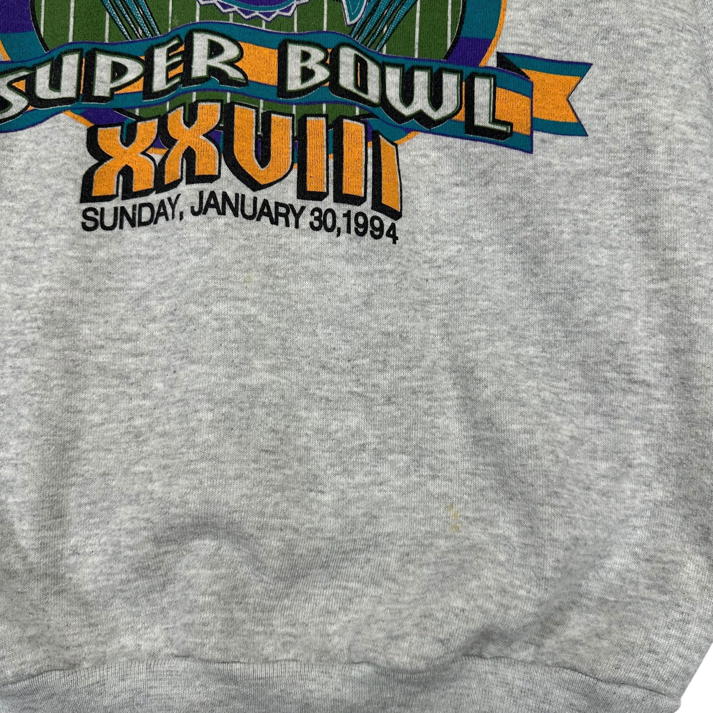 Vintage Buffalo Bills Dallas Cowboys 1994 Super Bowl Crewneck Sweatshirt Medium