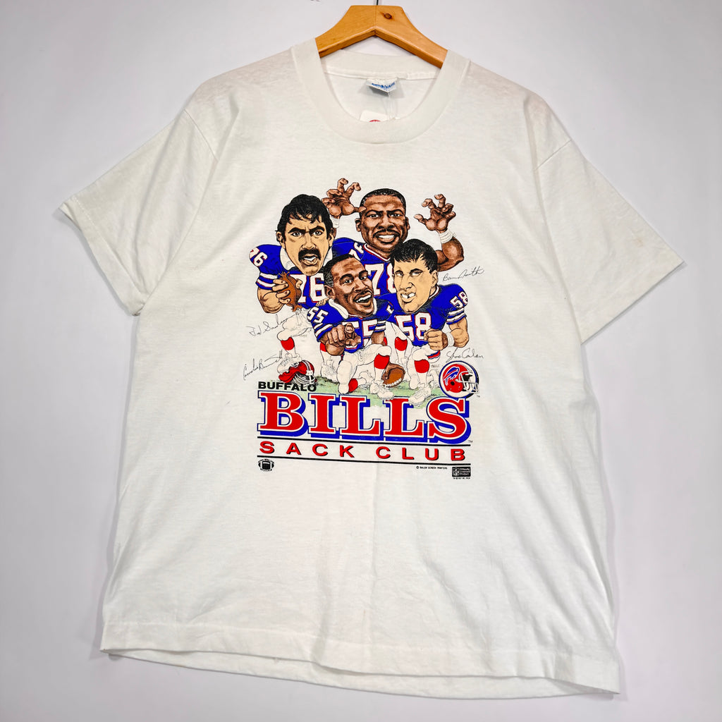 Vintage Buffalo Bills Sack Club Caricature Shirt XL