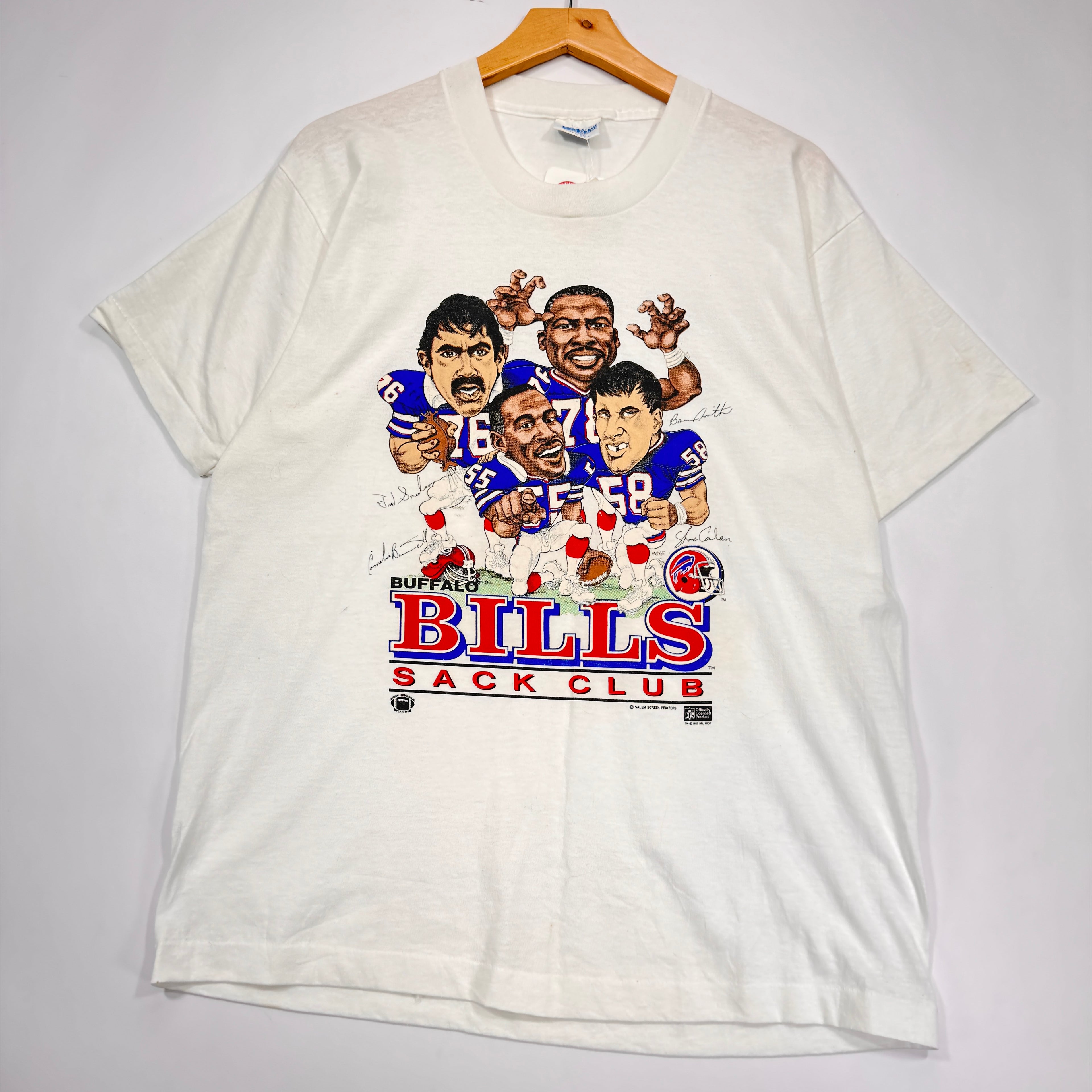 Vintage Buffalo Bills Sack Club Caricature Shirt XL