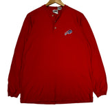Vintage Buffalo Bills Henley Long Sleeve Shirt Medium