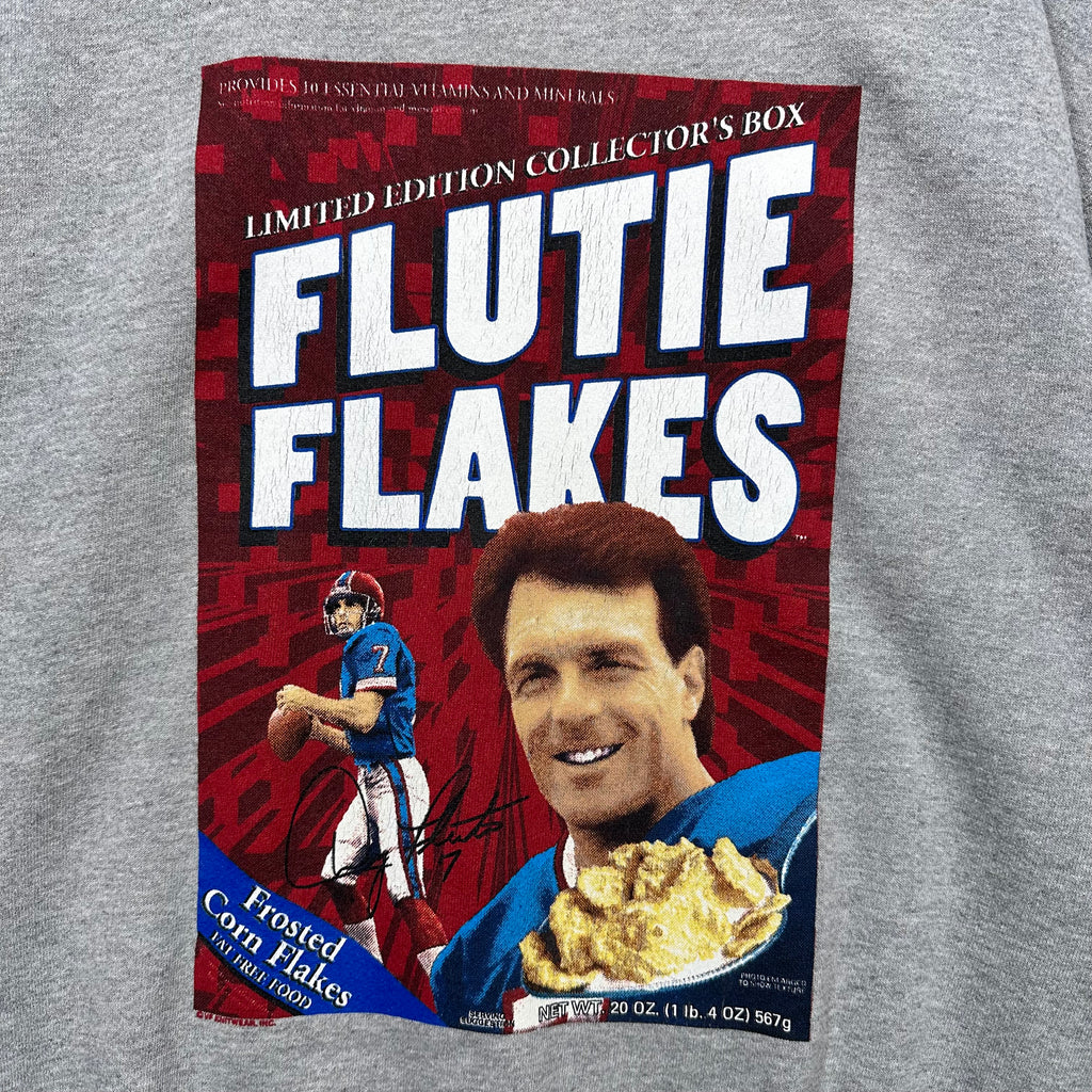 Vintage Buffalo Bills Doug Flutie Flakes Crewneck Sweatshirt XL