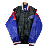 Vintage Buffalo Bills Vegan Leather Jacket Medium