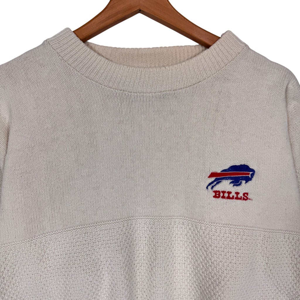 Vintage Buffalo Bills Cable Knit Sweatshirt Medium