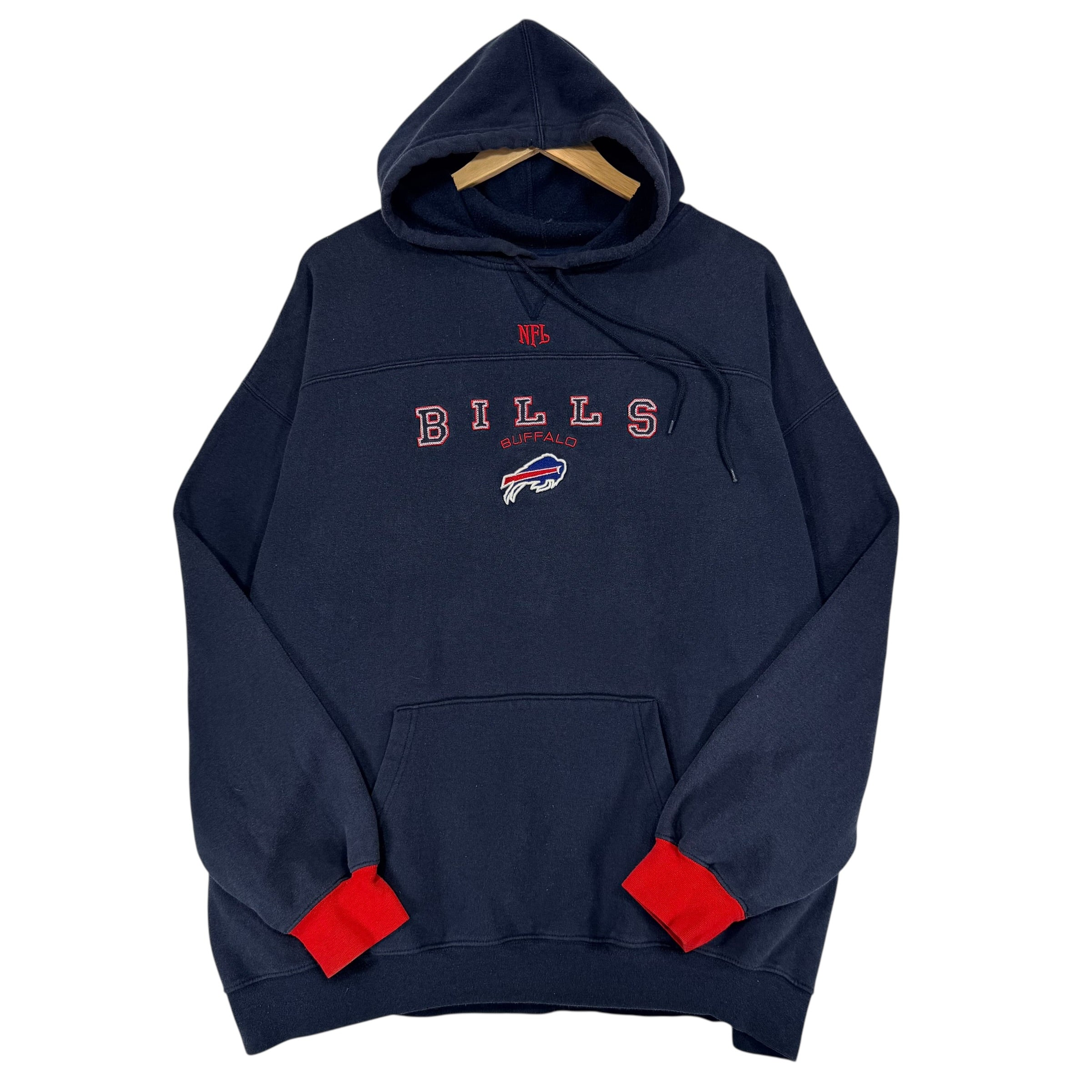 Vintage Buffalo Bills Embroidered Hoodie Sweatshirt XXL