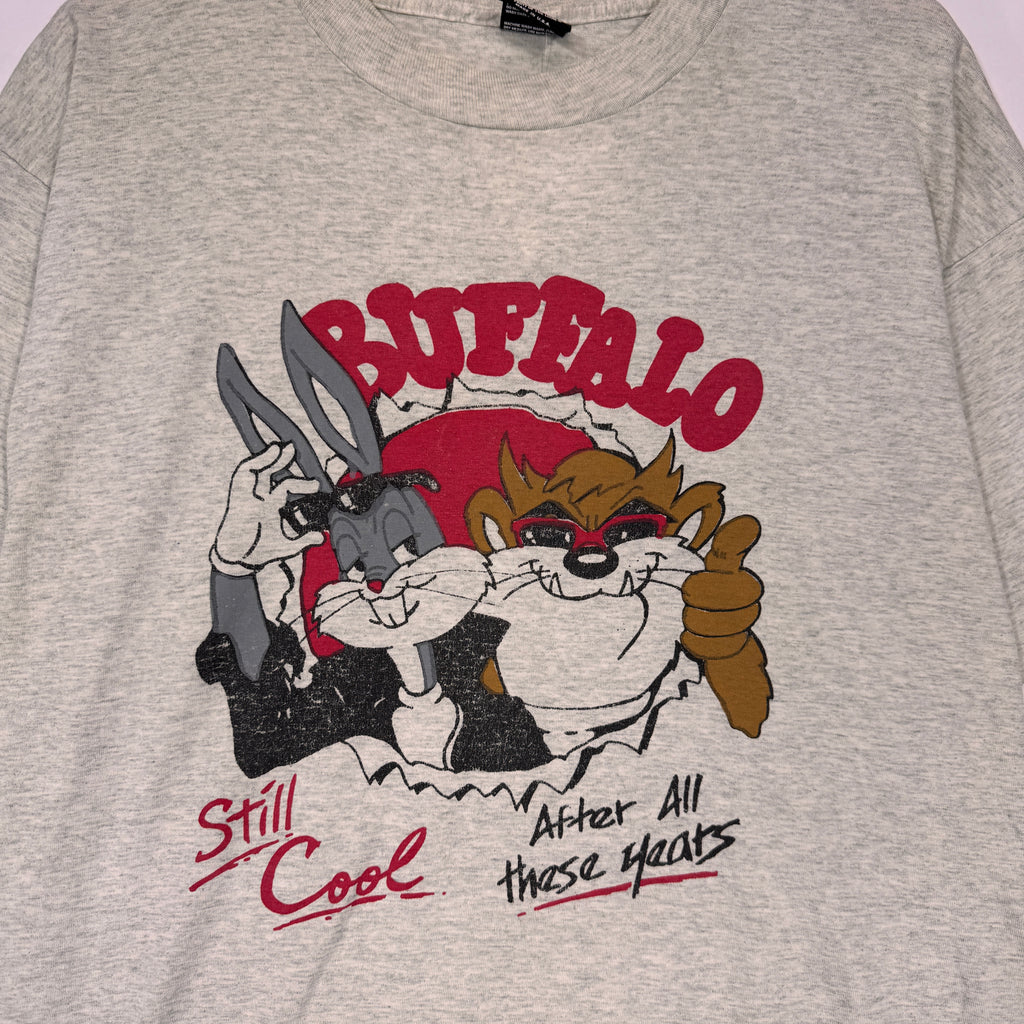 Vintage Buffalo Taz & Bugs Bunny Looney Tunes Cartoon Shirt XL