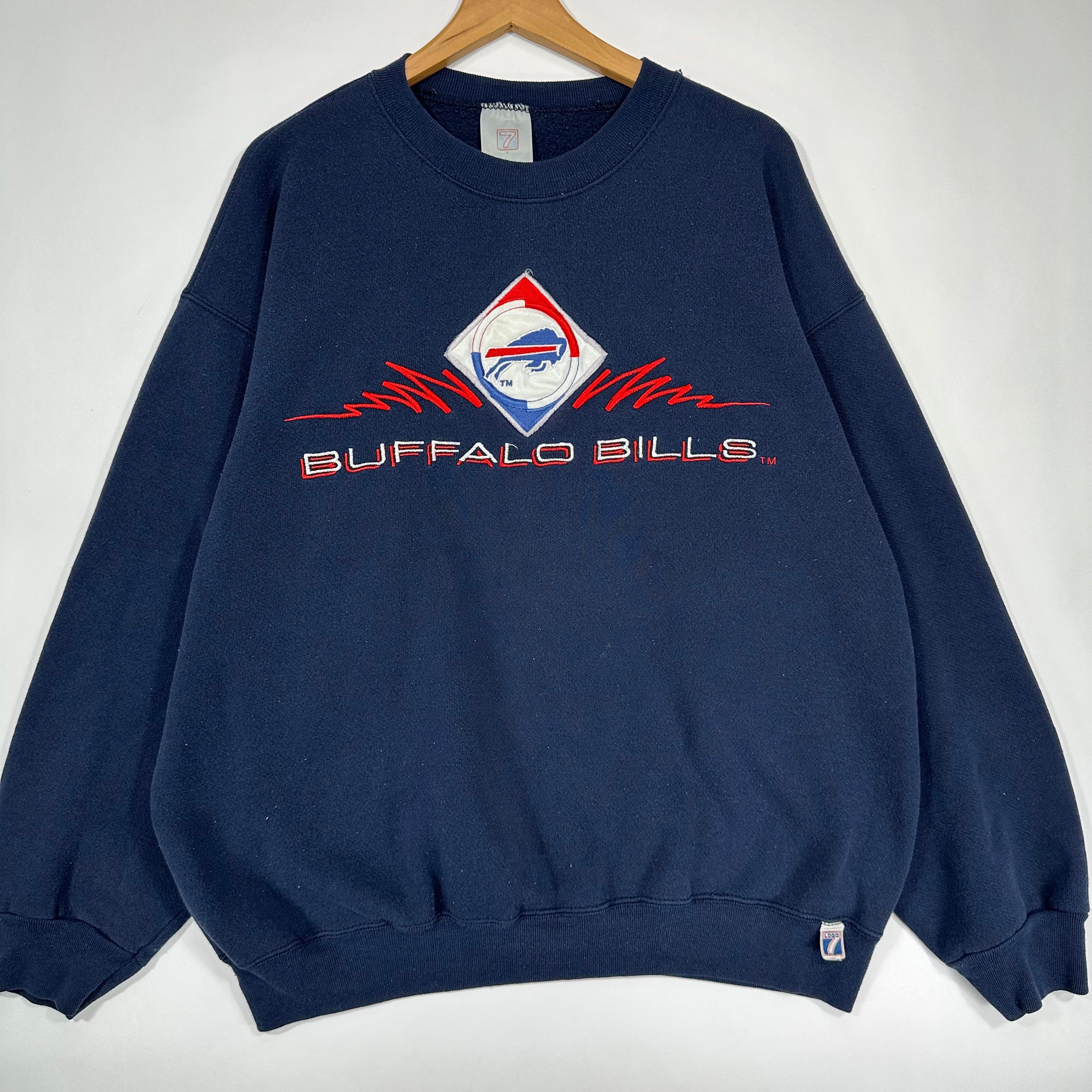 Vintage Buffalo Bills Embroidered Crewneck Sweatshirt XL