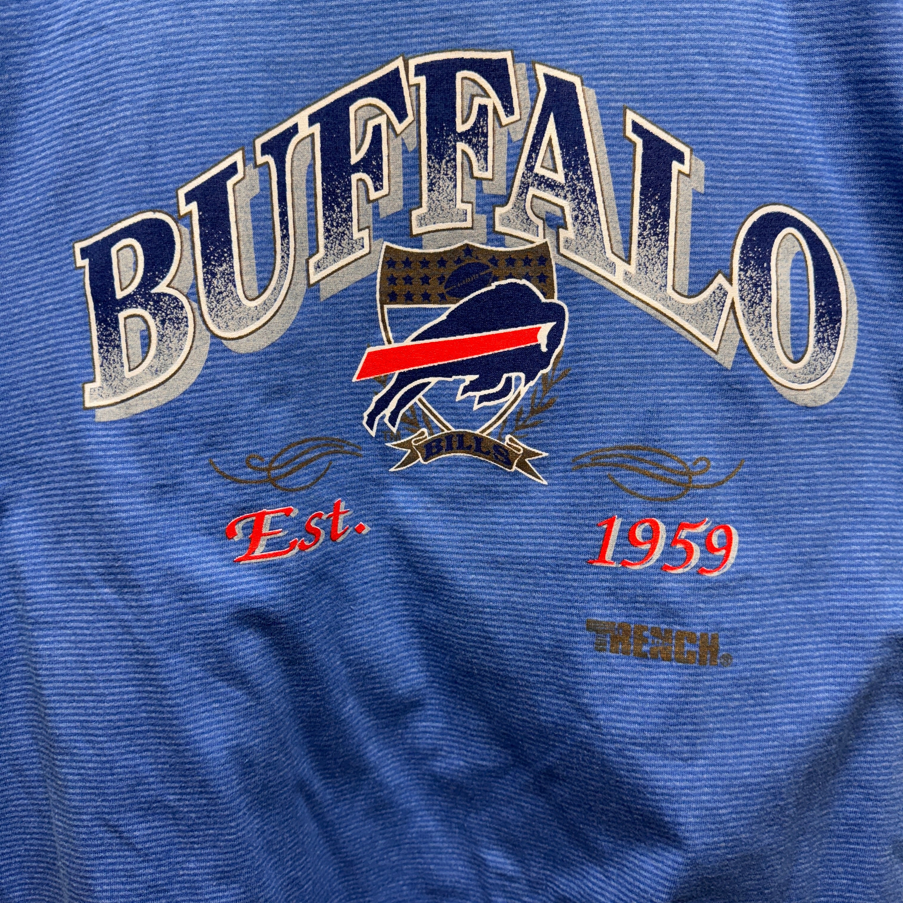 Vintage Buffalo Bills Micro Stripe Shirt Large