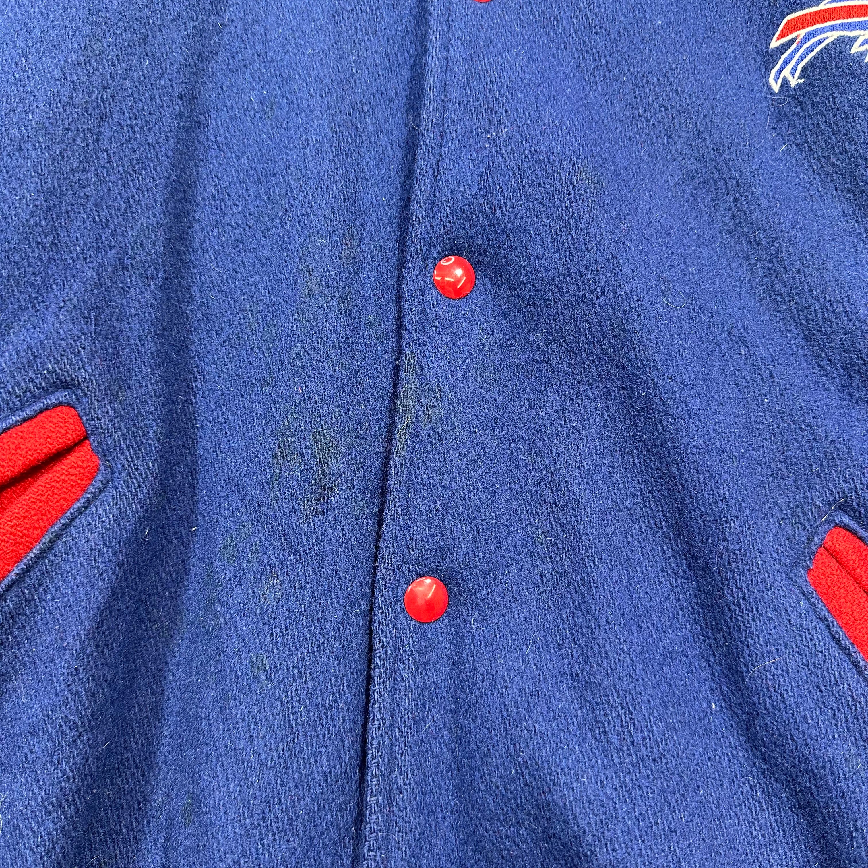 Vintage Buffalo Bills Wool Varsity Bomber Jacket XL