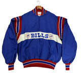 Vintage Buffalo Bills 1/4 Zip Pullover Windbreaker Jacket Large