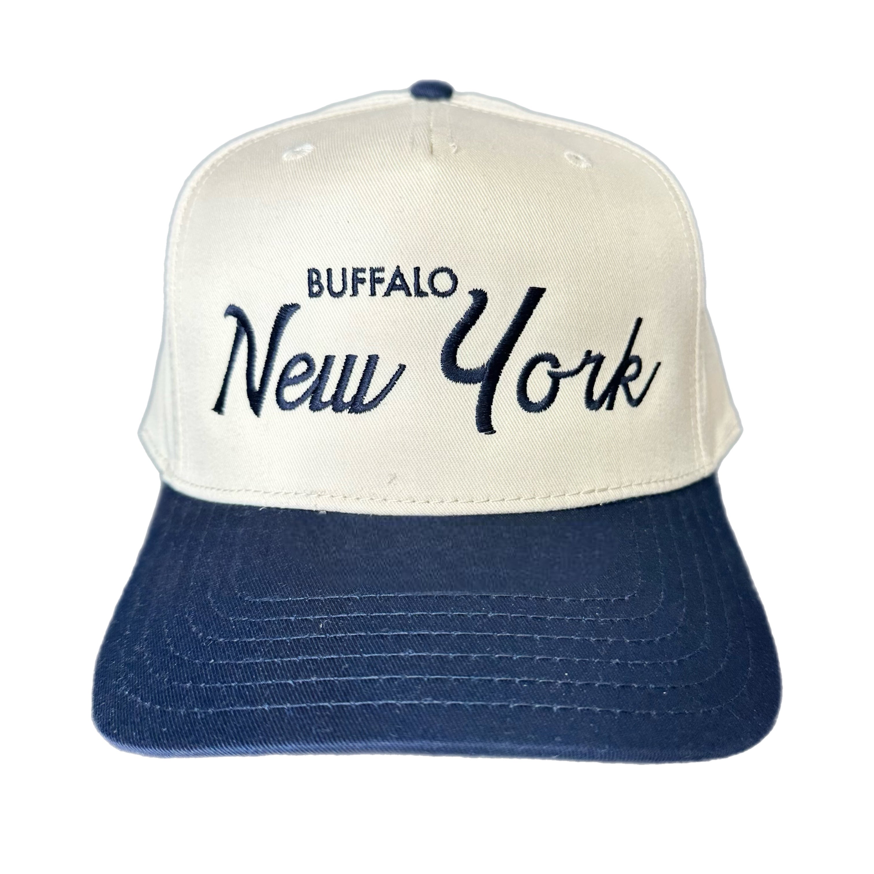 QCV Exclusive Buffalo NY Navy Hat Bills