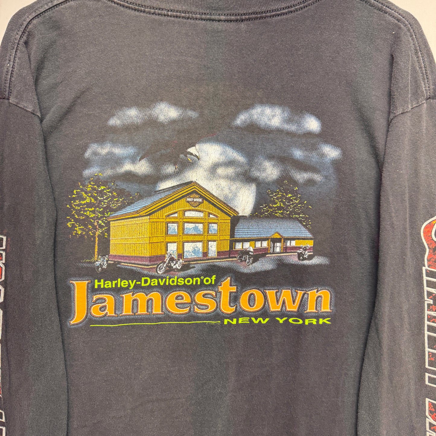 Vintage Harley Davidson Jamestown NY Long Sleeve Pocket Shirt XL