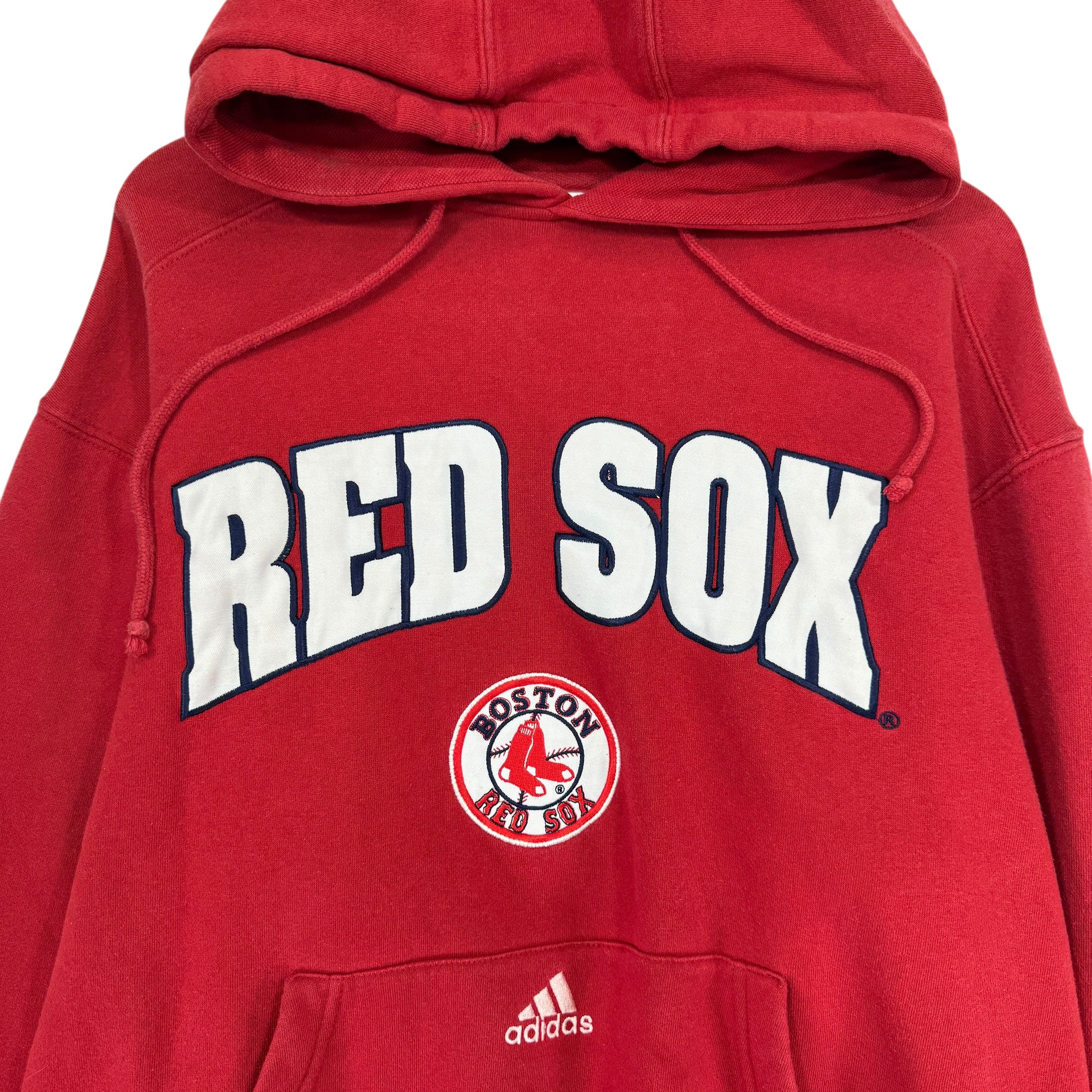 Vintage Adidas Boston Red Sox Hoodie Sweatshirt Medium