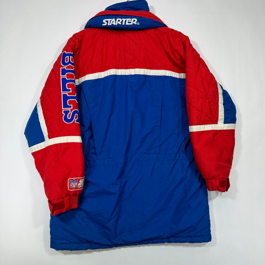 Vintage Buffalo Bills Starter Puffer Parka Jacket Small
