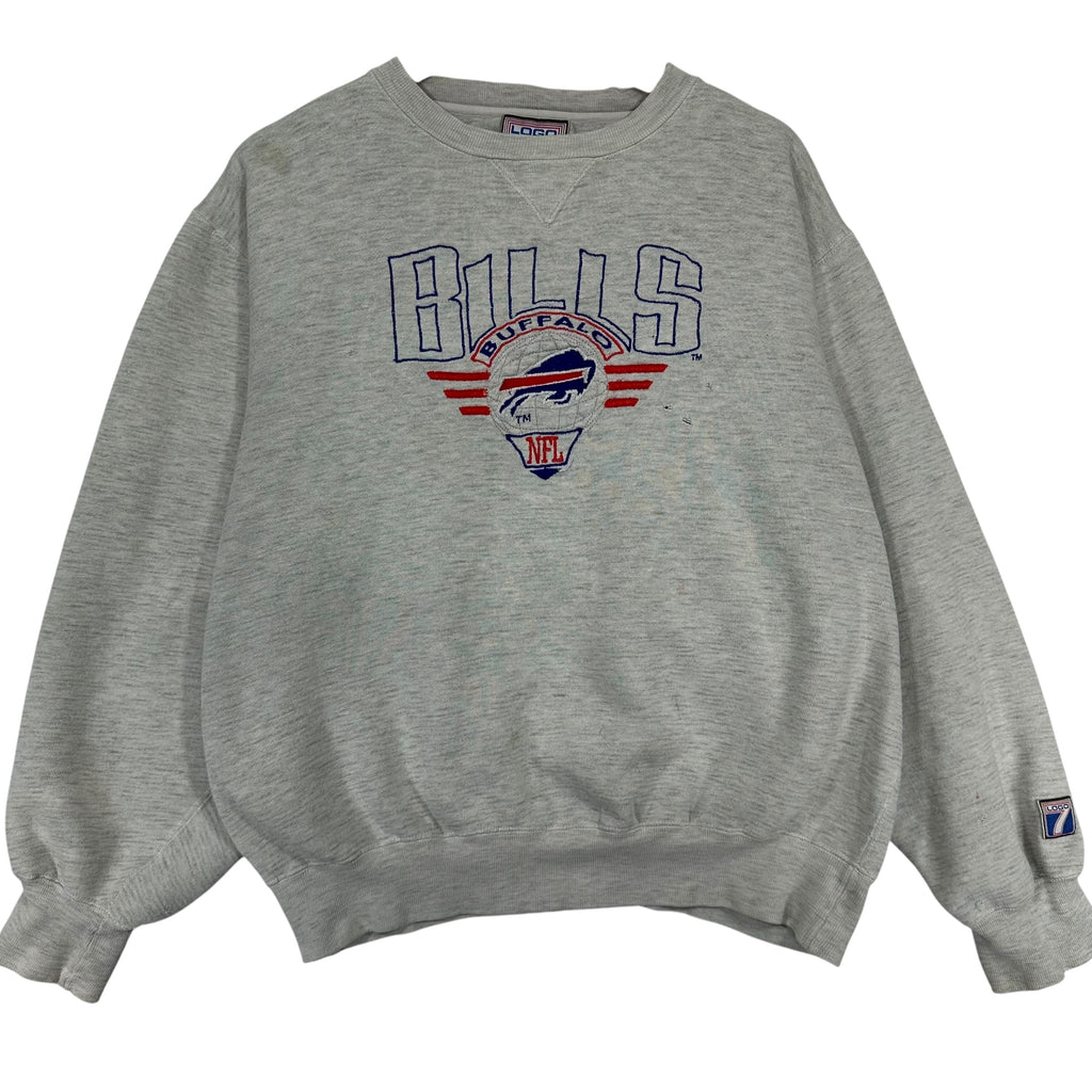 Vintage Buffalo Bills Embroidered Crewneck Sweatshirt Medium