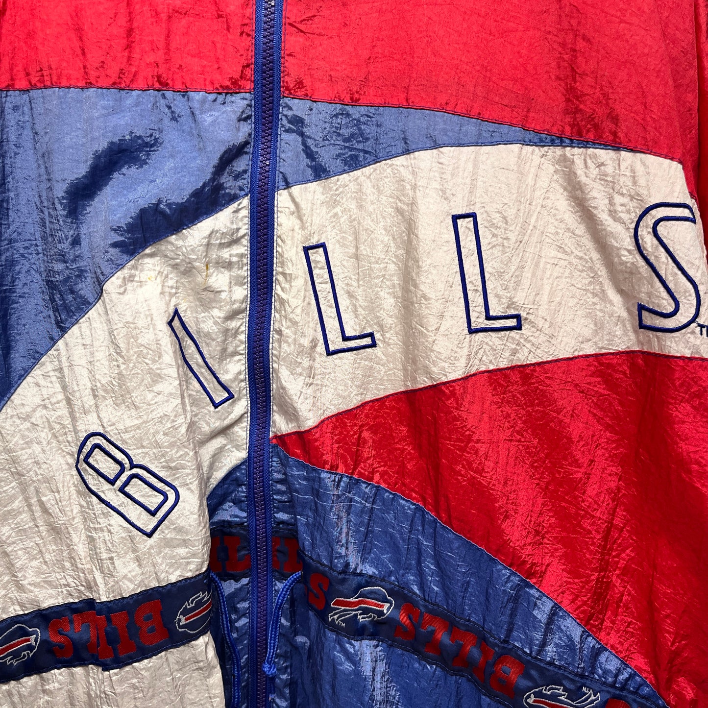 Vintage Buffalo Bills Parka Windbreaker Jacket XL