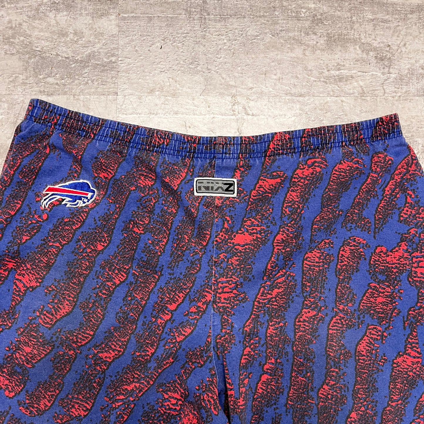 Vintage Buffalo Bills Zubaz Cut Off Shorts Pants L/XL