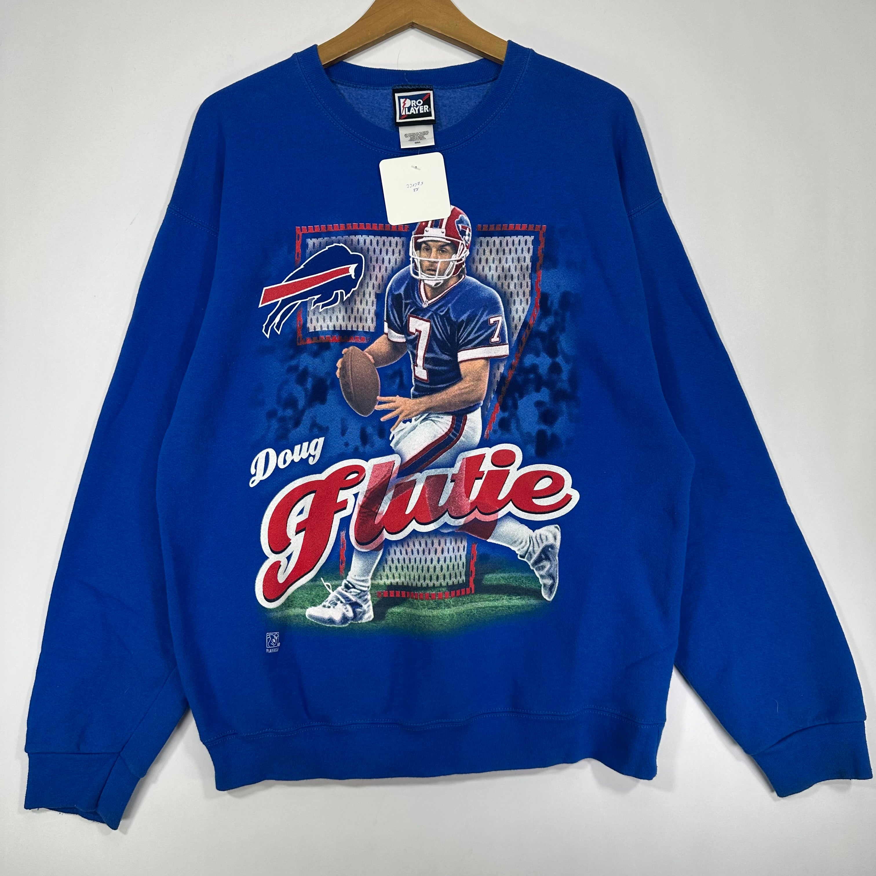 Vintage Buffalo Bills Doug Flutie Crewneck Sweatshirt Large