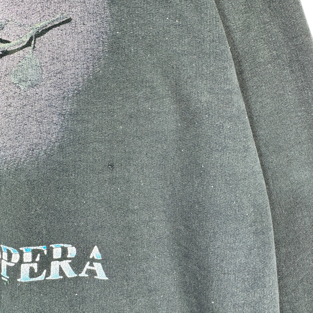 Vintage Thrashed Phantom of the Opera Crewneck Sweatshirt Large