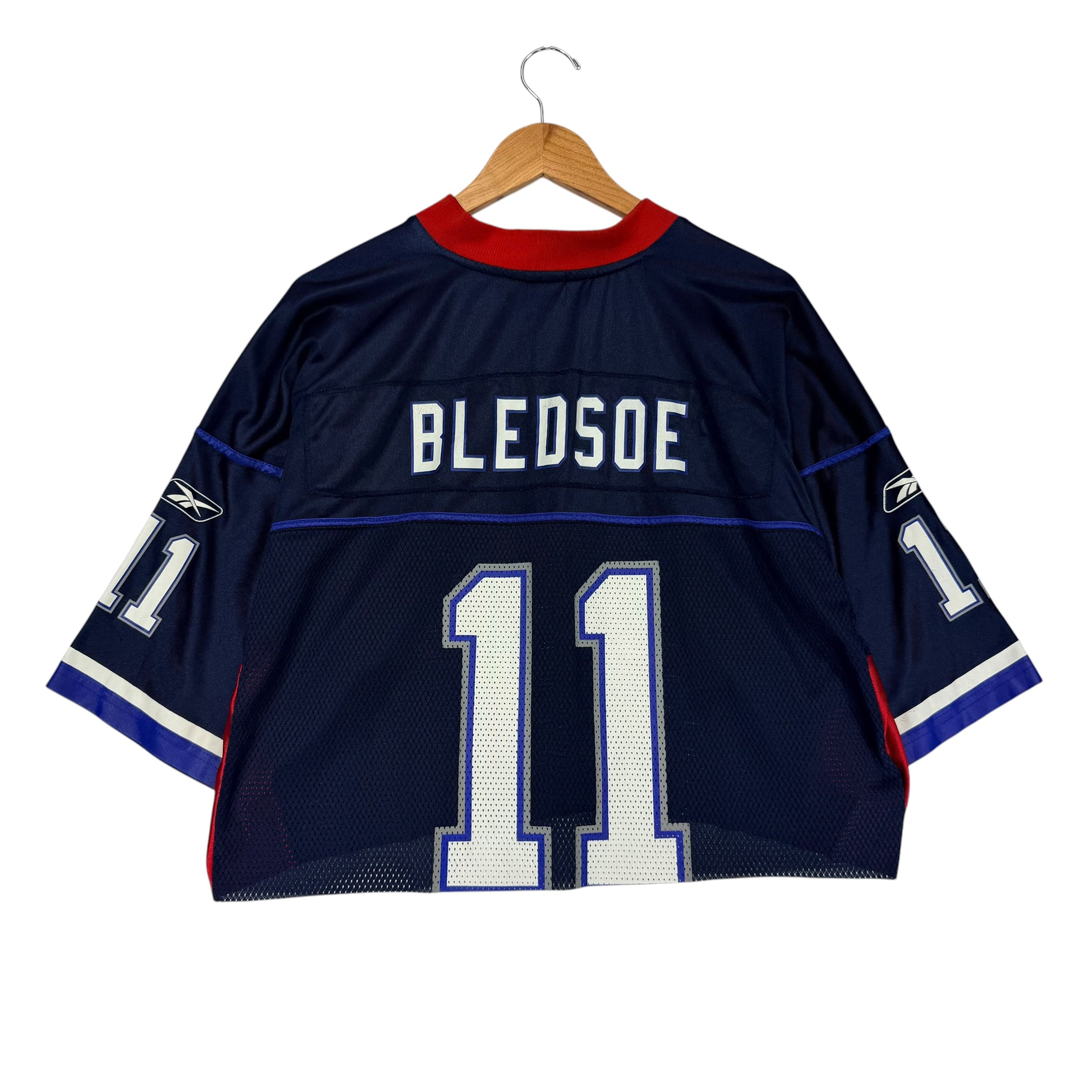 Vintage Buffalo Bills Drew Bledsoe Cropped Jersey Large