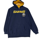 Vintage Buffalo Sabres Embroidered Zip Hoodie Sweatshirt Women’s XL