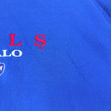 Vintage Buffalo Bills Embroidered Mock Neck Sweatshirt Large