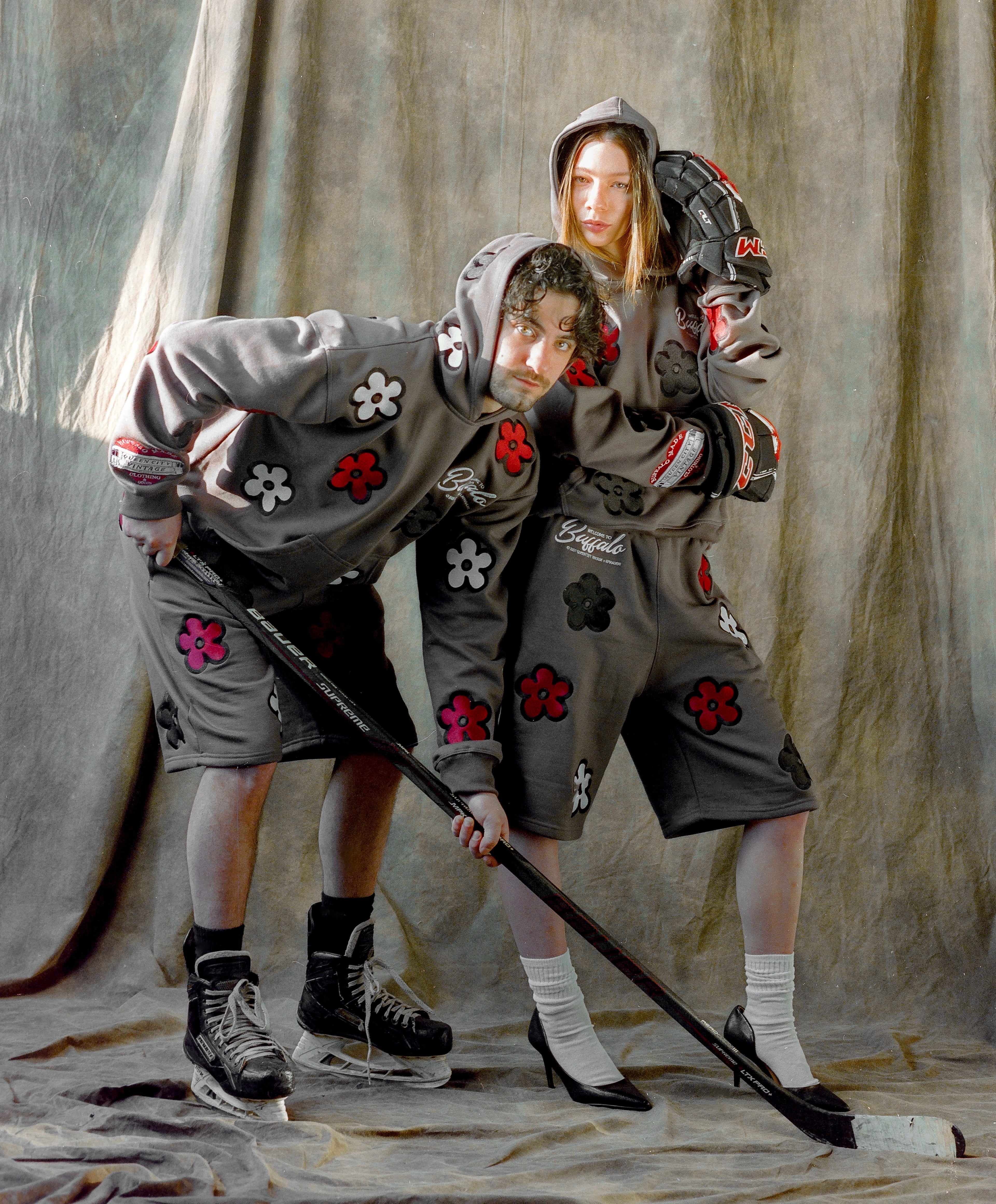 QCV Exclusive x KP MADE ME “WELCOME TO BUFFALO” Buffalo Sabres Colorway Embroidered Hoodie Sweatshirt