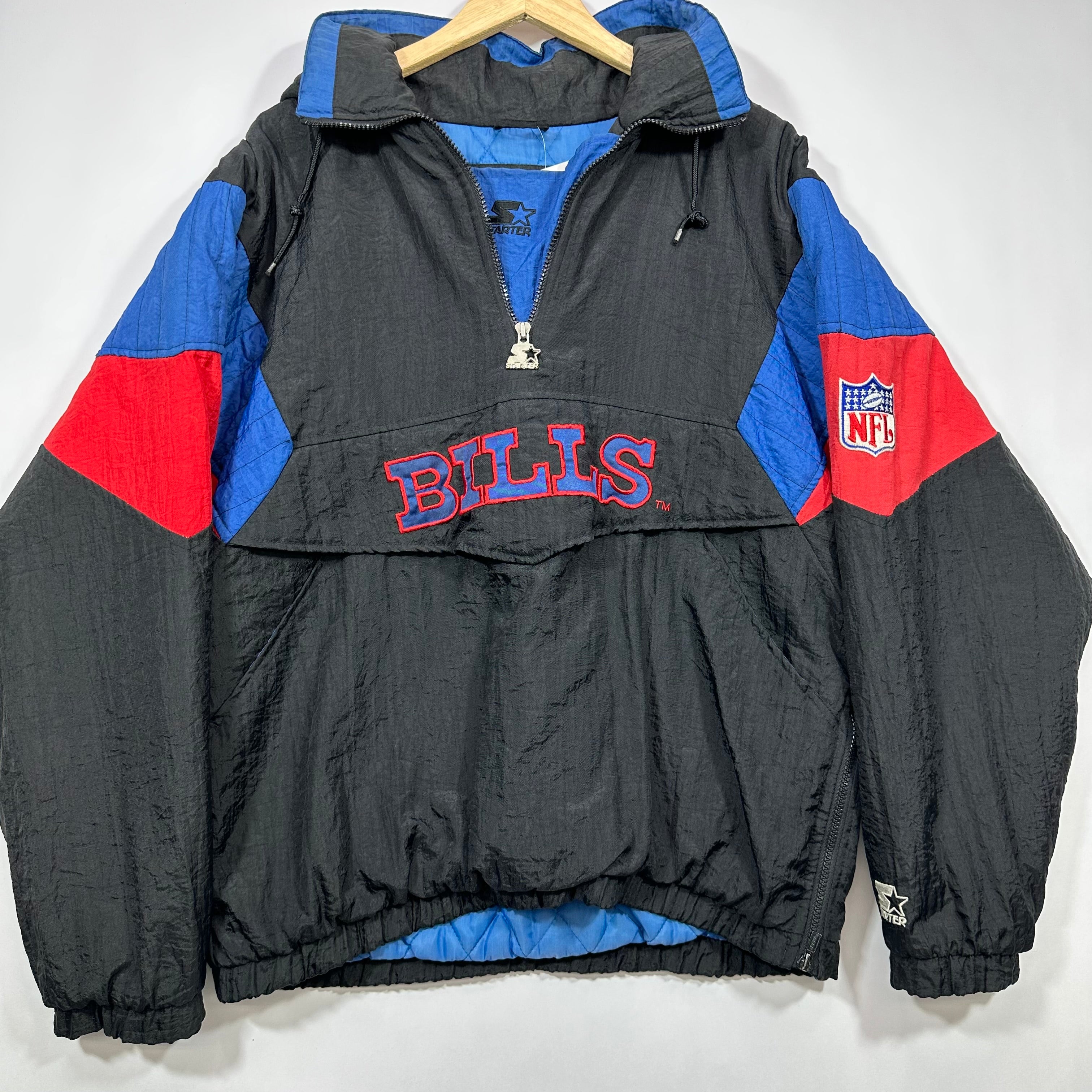 Vintage Buffalo Bills Starter Pullover Puffer Jacket Medium