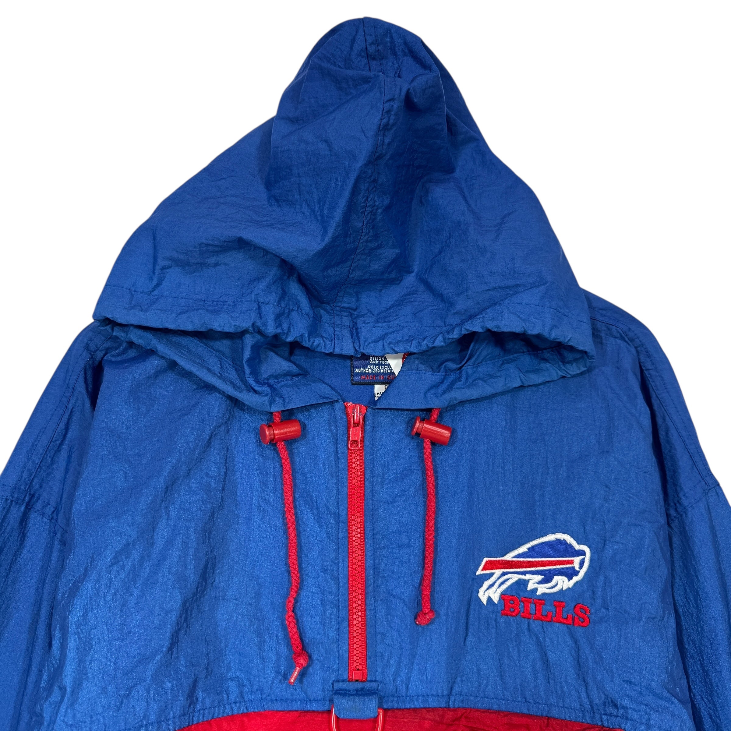 Vintage Buffalo Bills Pullover Windbreaker Jacket Large