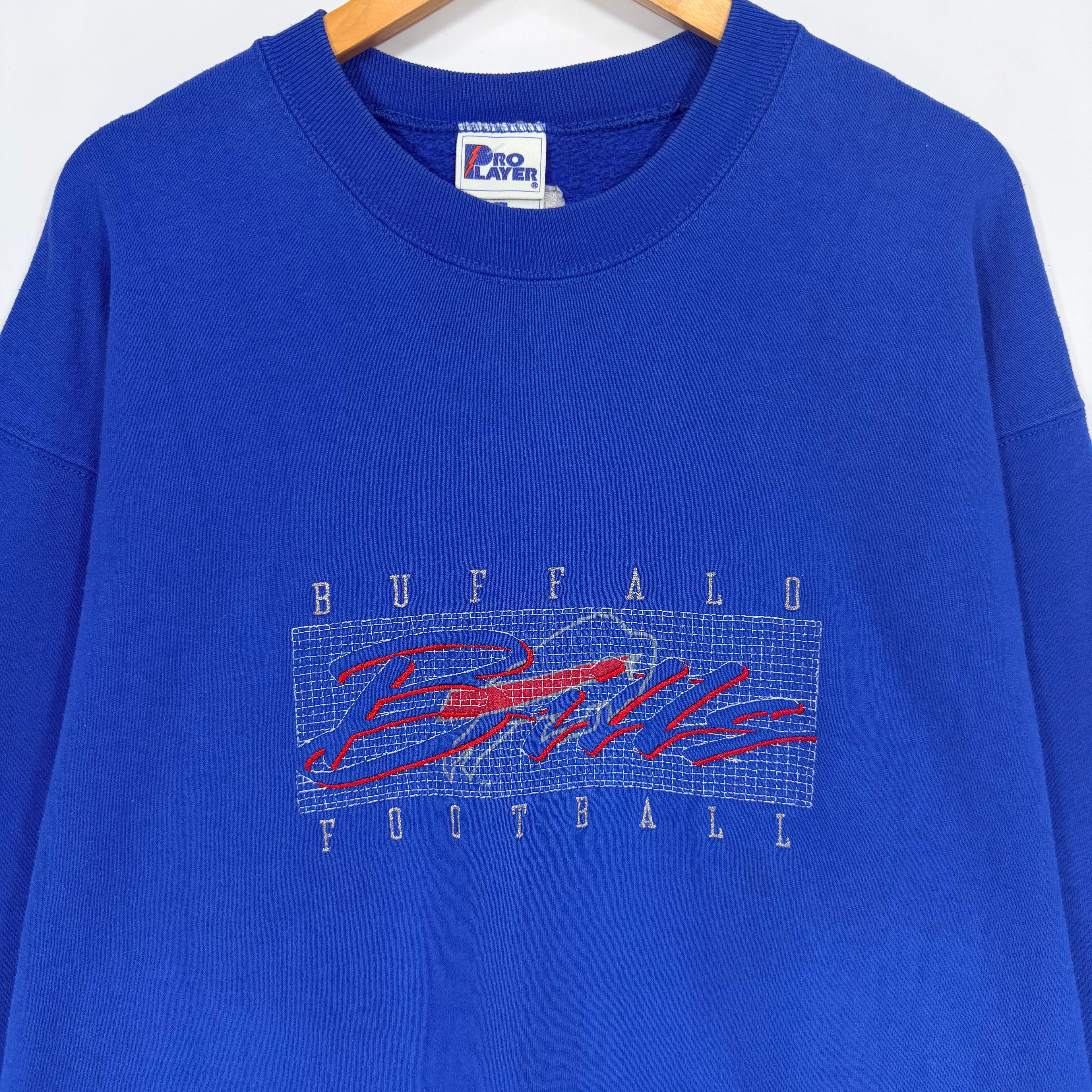 Vintage Buffalo Bills Embroidered Crewneck Sweatshirt XL