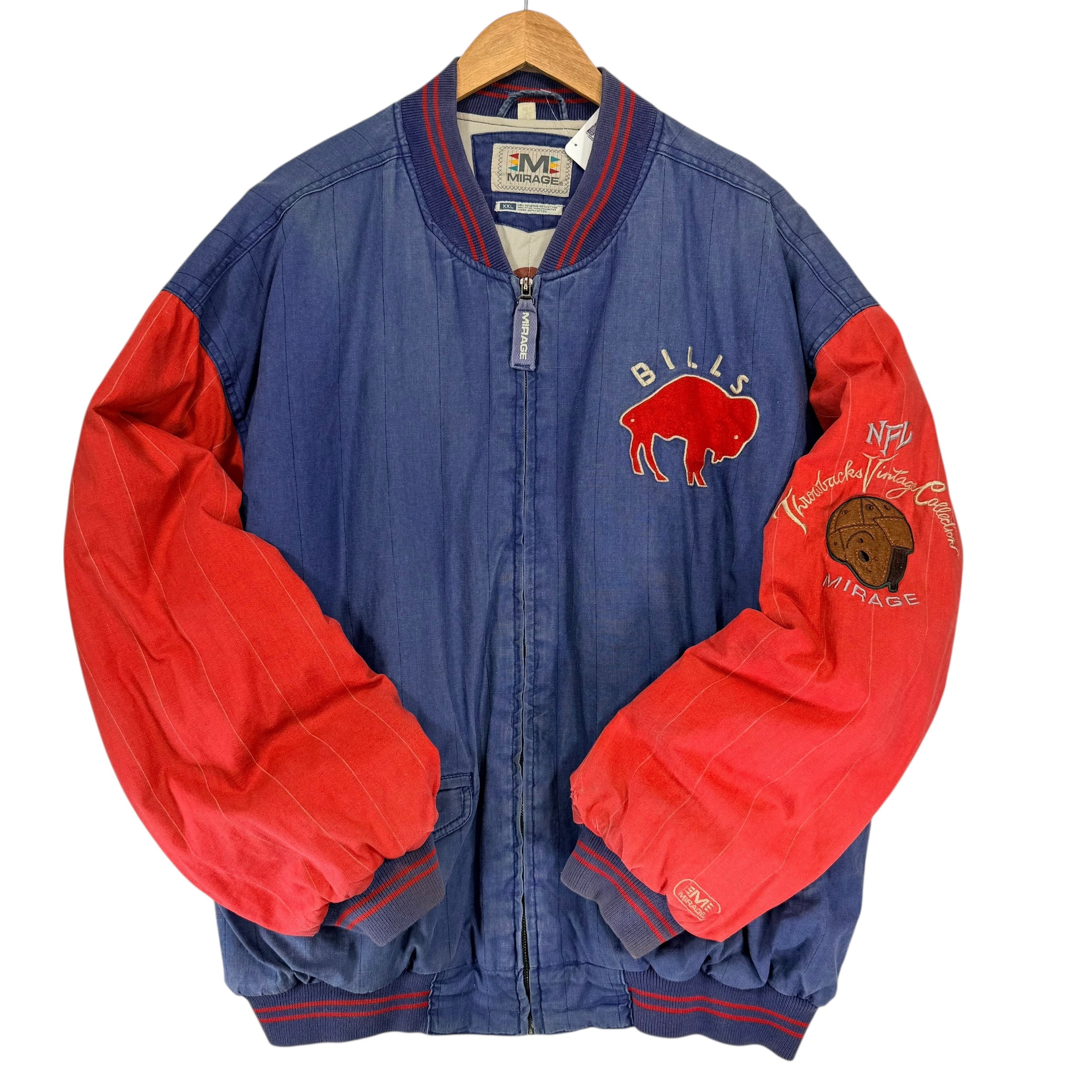 Vintage Buffalo Bills Pinstripe Mirage Jacket XXL