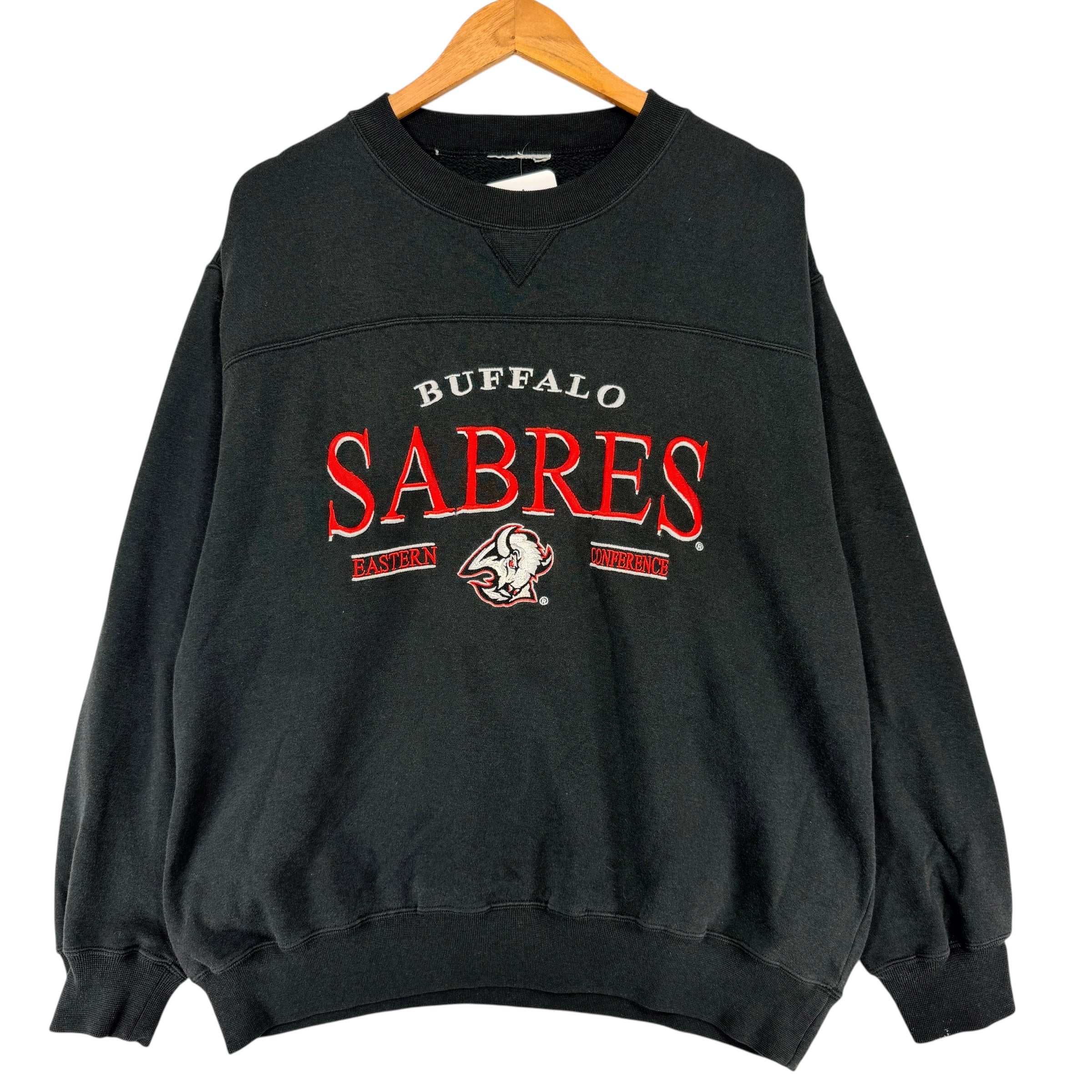 Vintage Buffalo Sabres Embroidered Crewneck Sweatshirt Large
