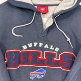 Vintage Buffalo Bills Embroidered Hoodie Sweatshirt Large