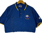 Vintage Buffalo Sabres Cropped Polo Shirt Medium