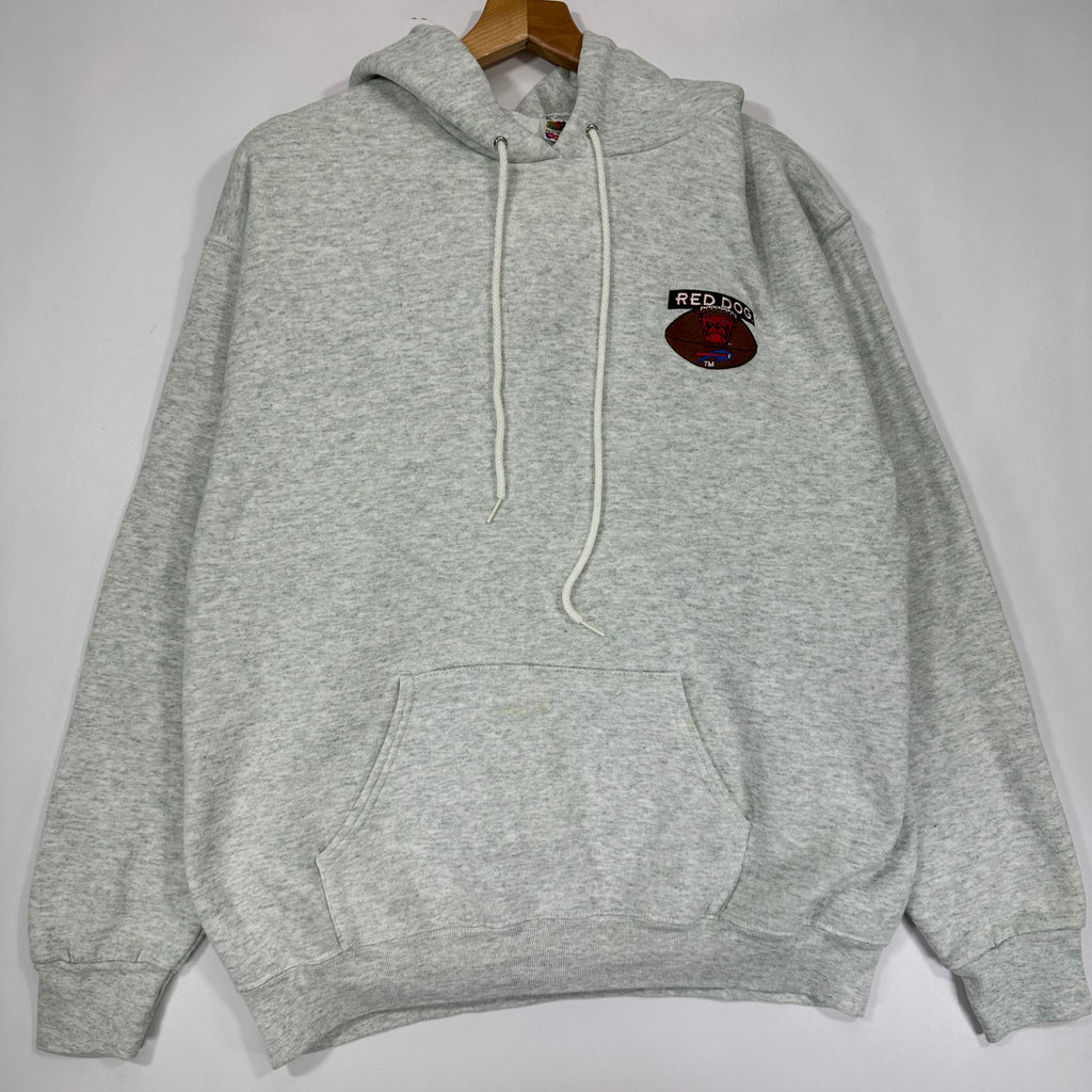 Vintage Buffalo Bills Red Dog Hoodie Sweatshirt XL