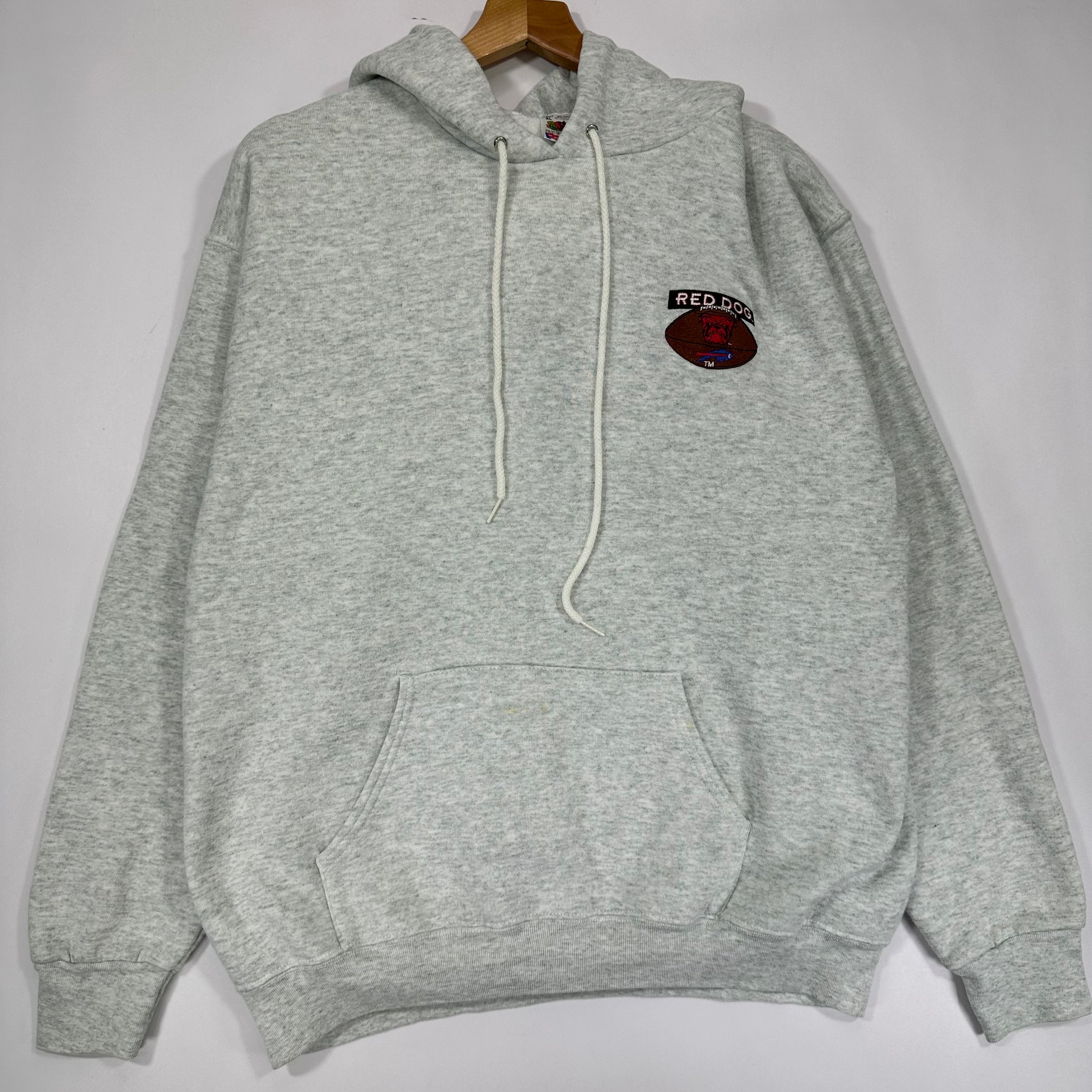 Vintage Buffalo Bills Red Dog Hoodie Sweatshirt XL