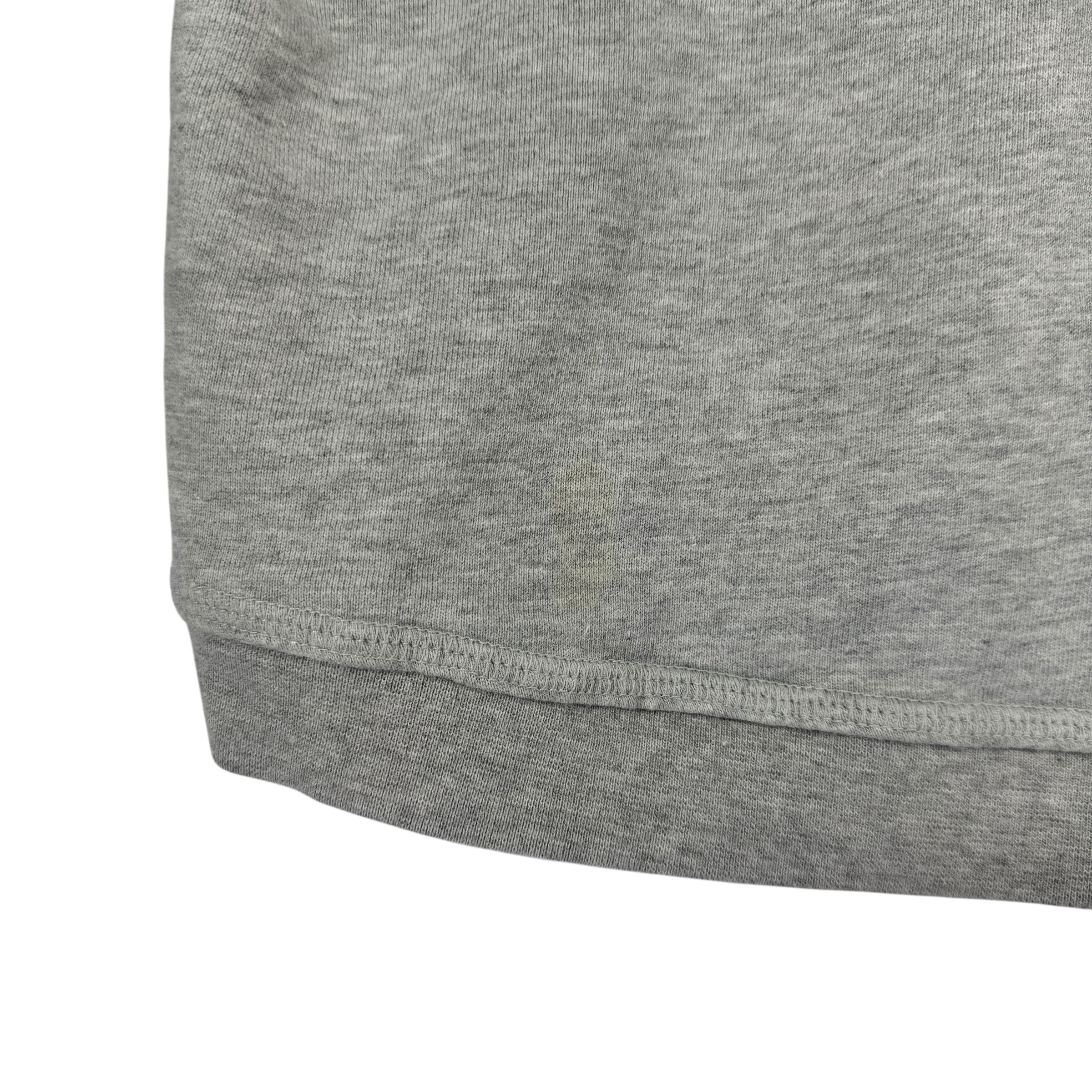 Y2K Nike V-Neck Center Swoosh Cropped Crewneck Sweatshirt Medium