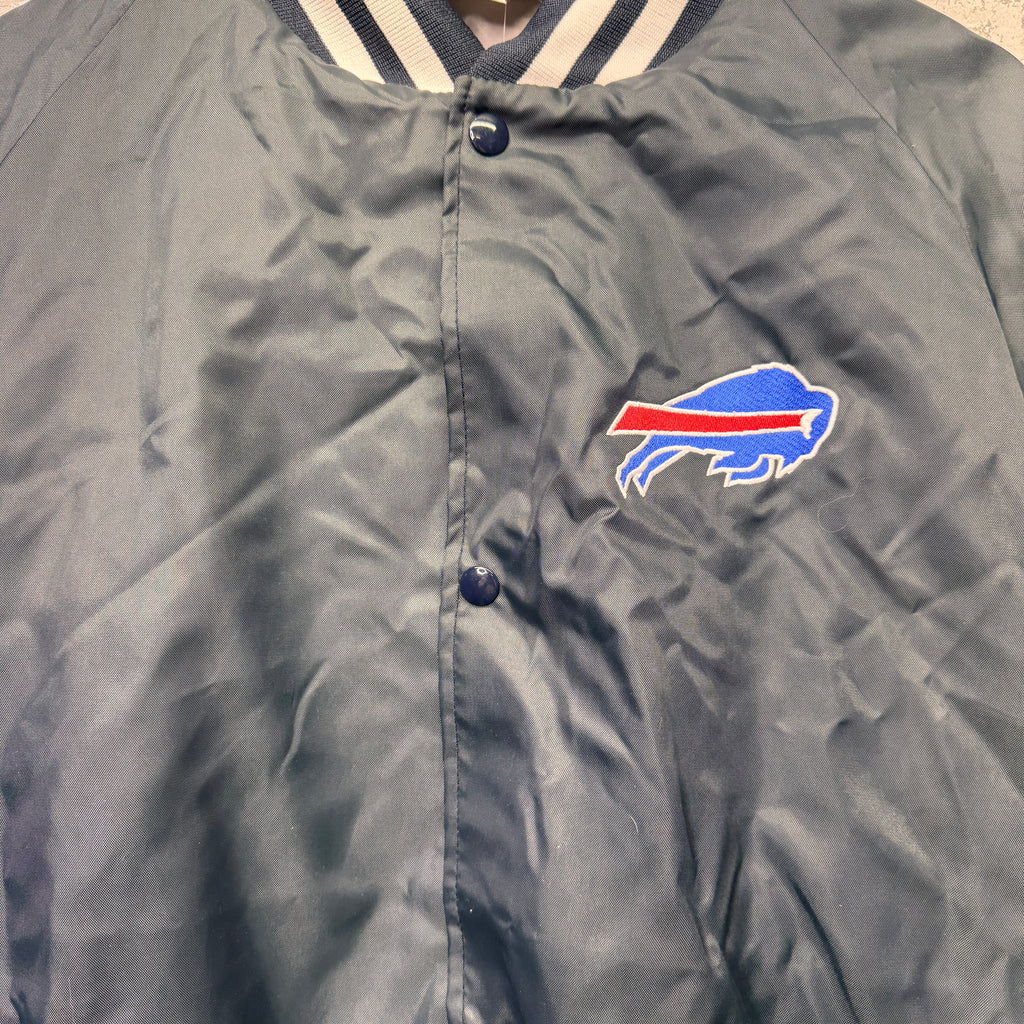 Vintage Buffalo Bills Button Up Windbreaker Jacket XL